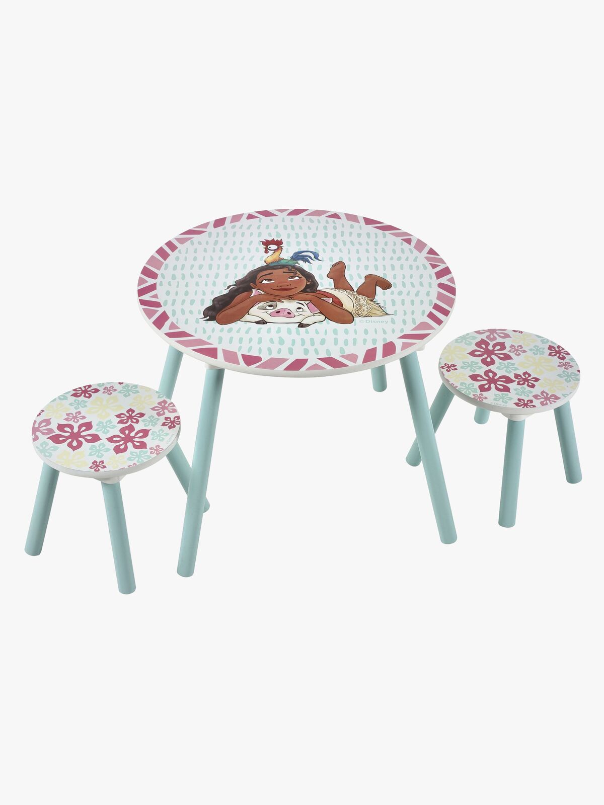 Disney Vaiana Tisch und Stühle, Blau