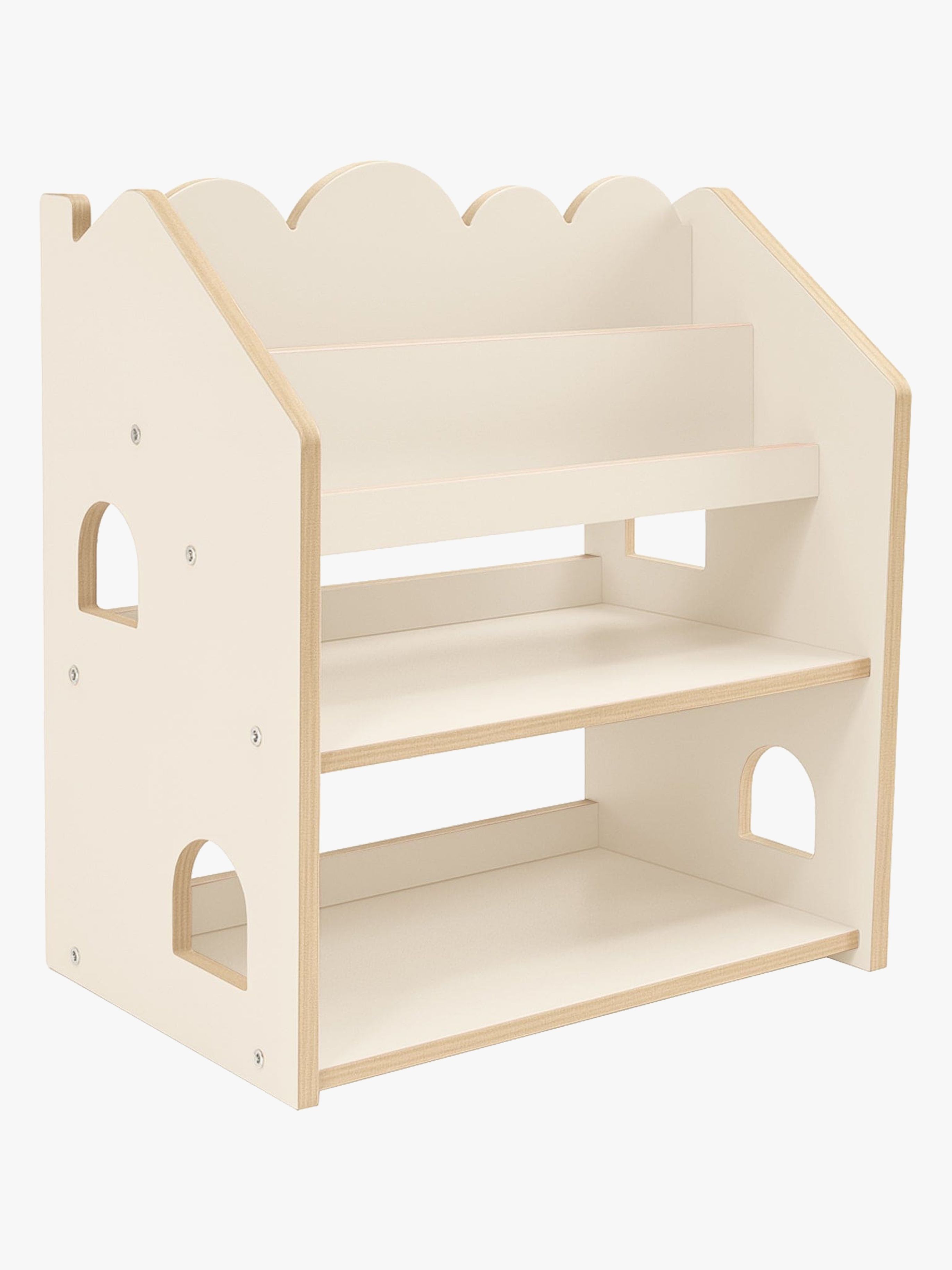 MeowBaby Wooden Bücherregal, Beige