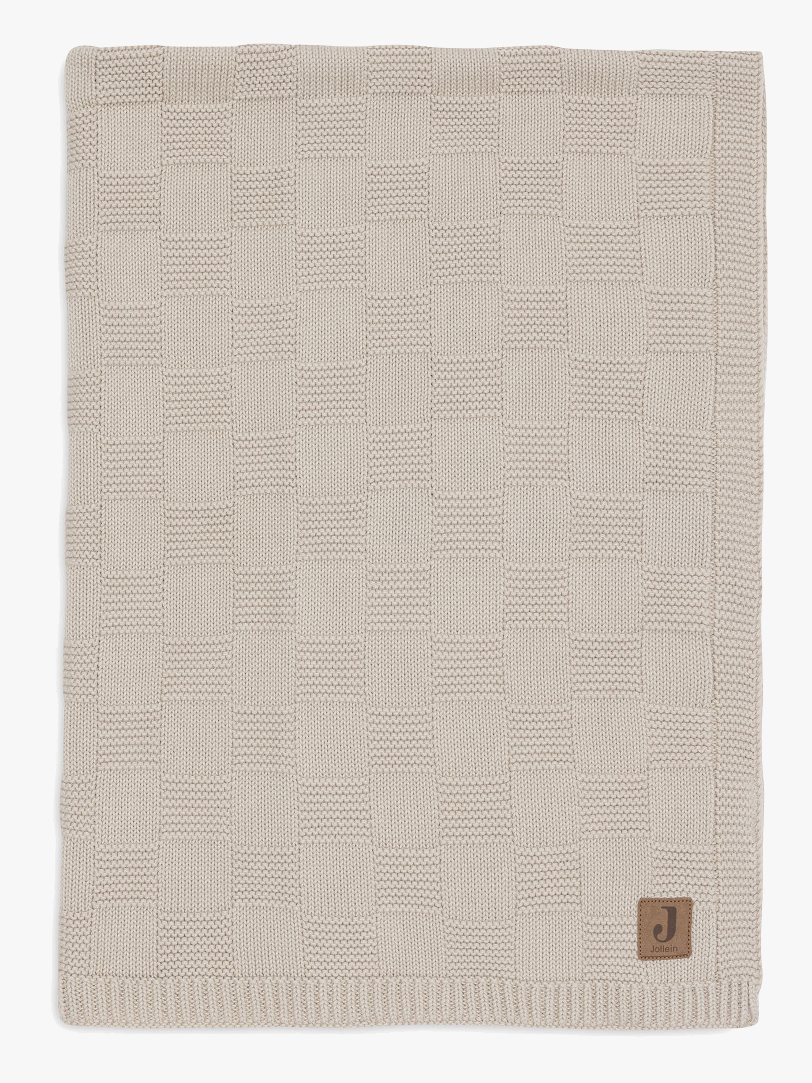 Jollein Decke 75x100 cm Box Knit, Warm Sand