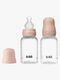 BIBS Slow Flow Fläschchen Silikon 2er-Pack 150 ml, Blush