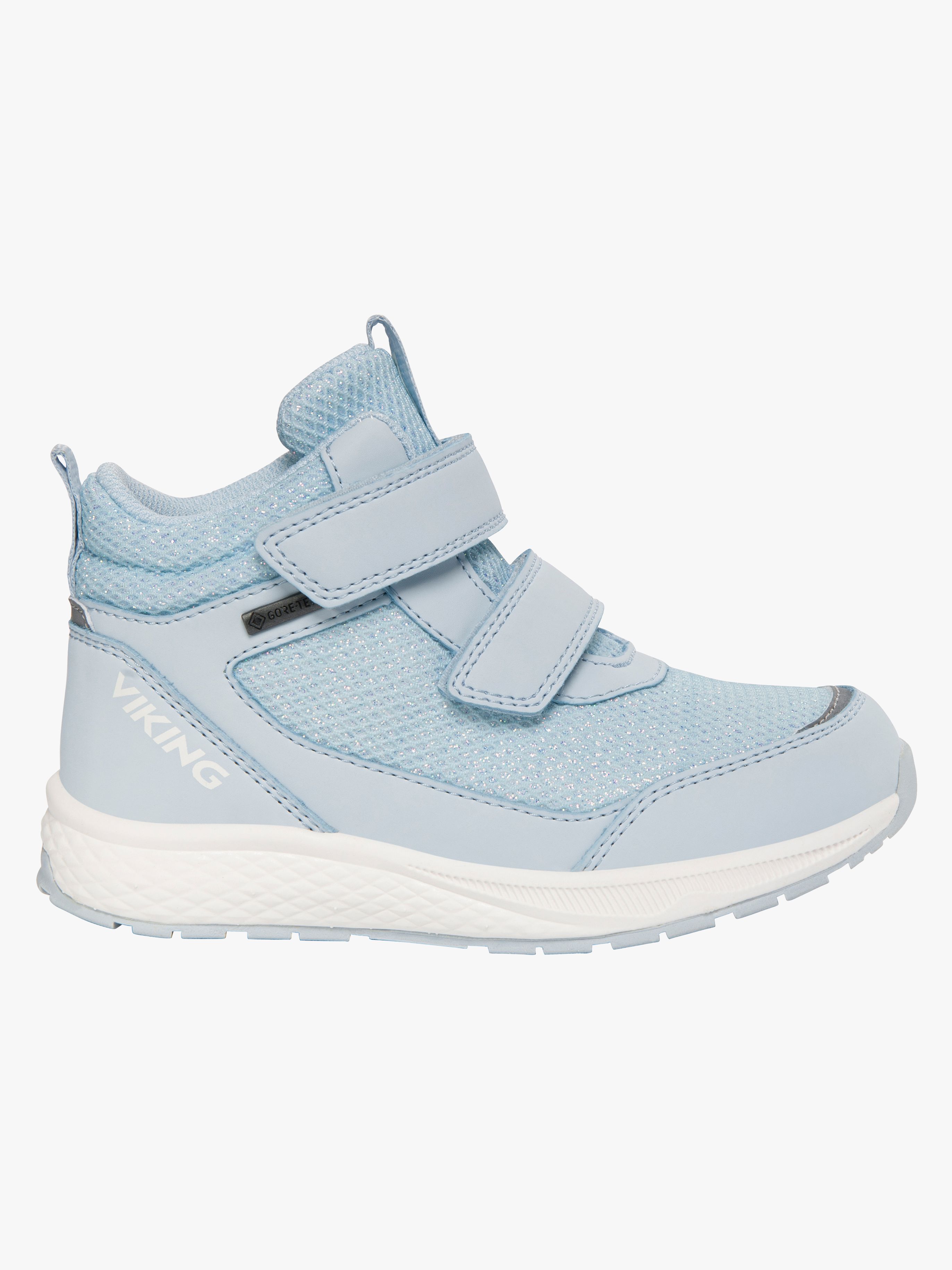 Bouncy Glitzer Mid 2V GTX Kinder Sneaker, Light Blue, 25, Kinderschuhe