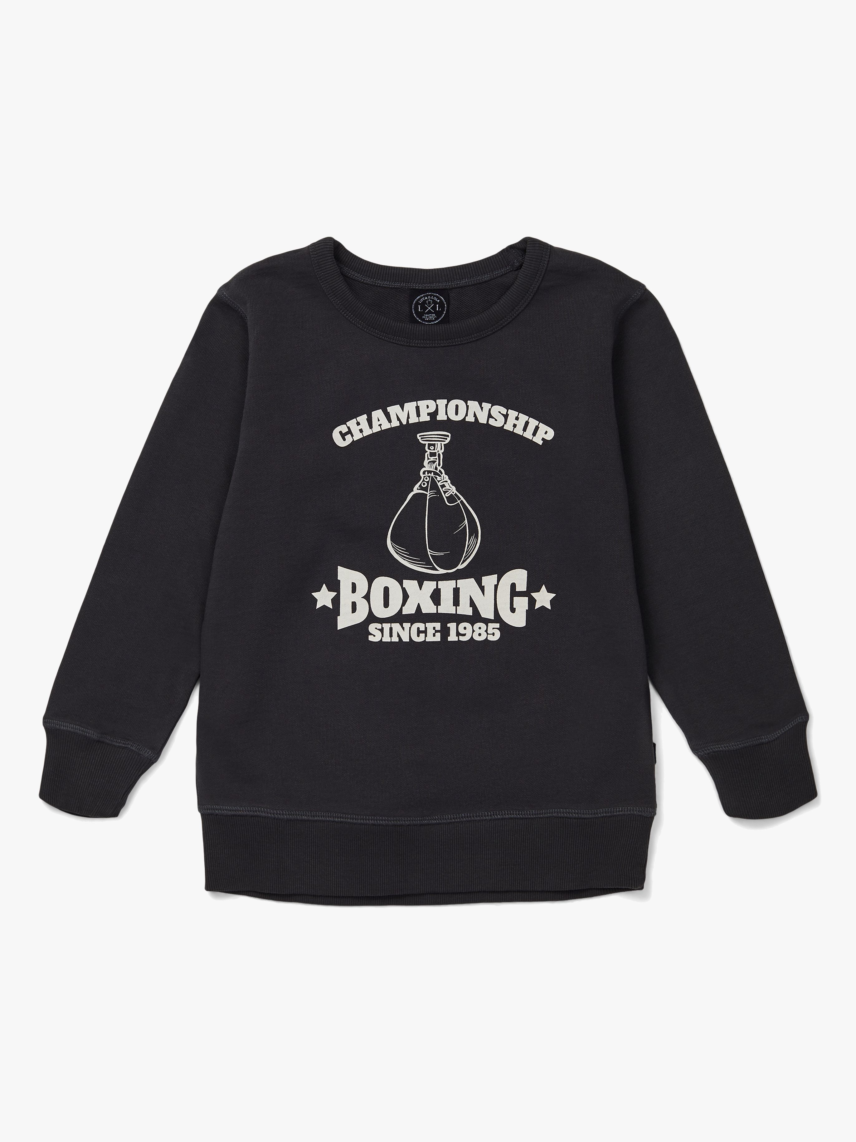 Luca &  Lola Adreano Pullover, Graphite 134–140