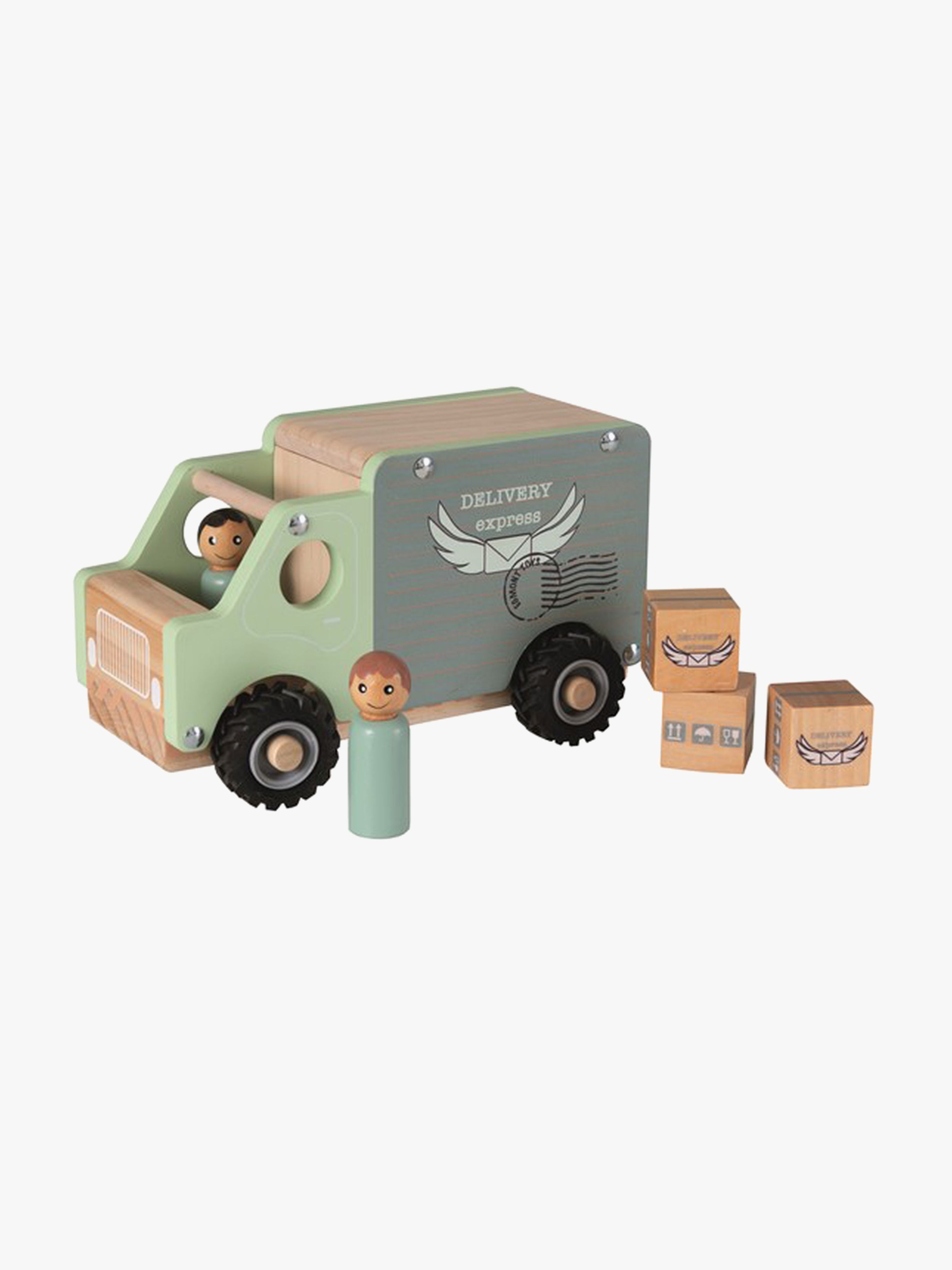 Postauto aus Holz