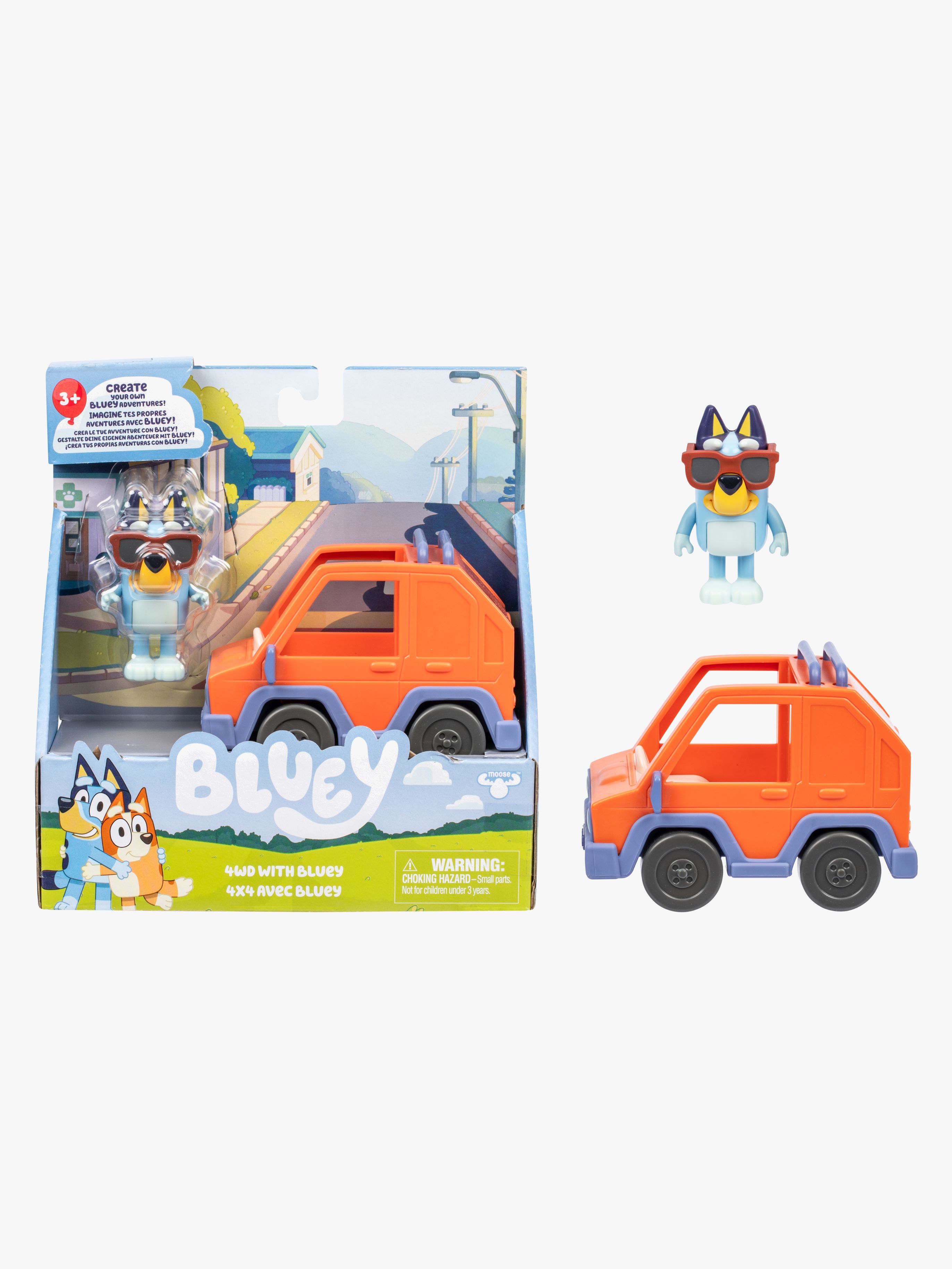 Bluey Figur mit Fahrzeug Bluey