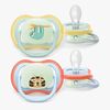 Philips Avent Ultra Air Schnuller Nacht 0–6m 2er-Pack, Blau/Hellgrün