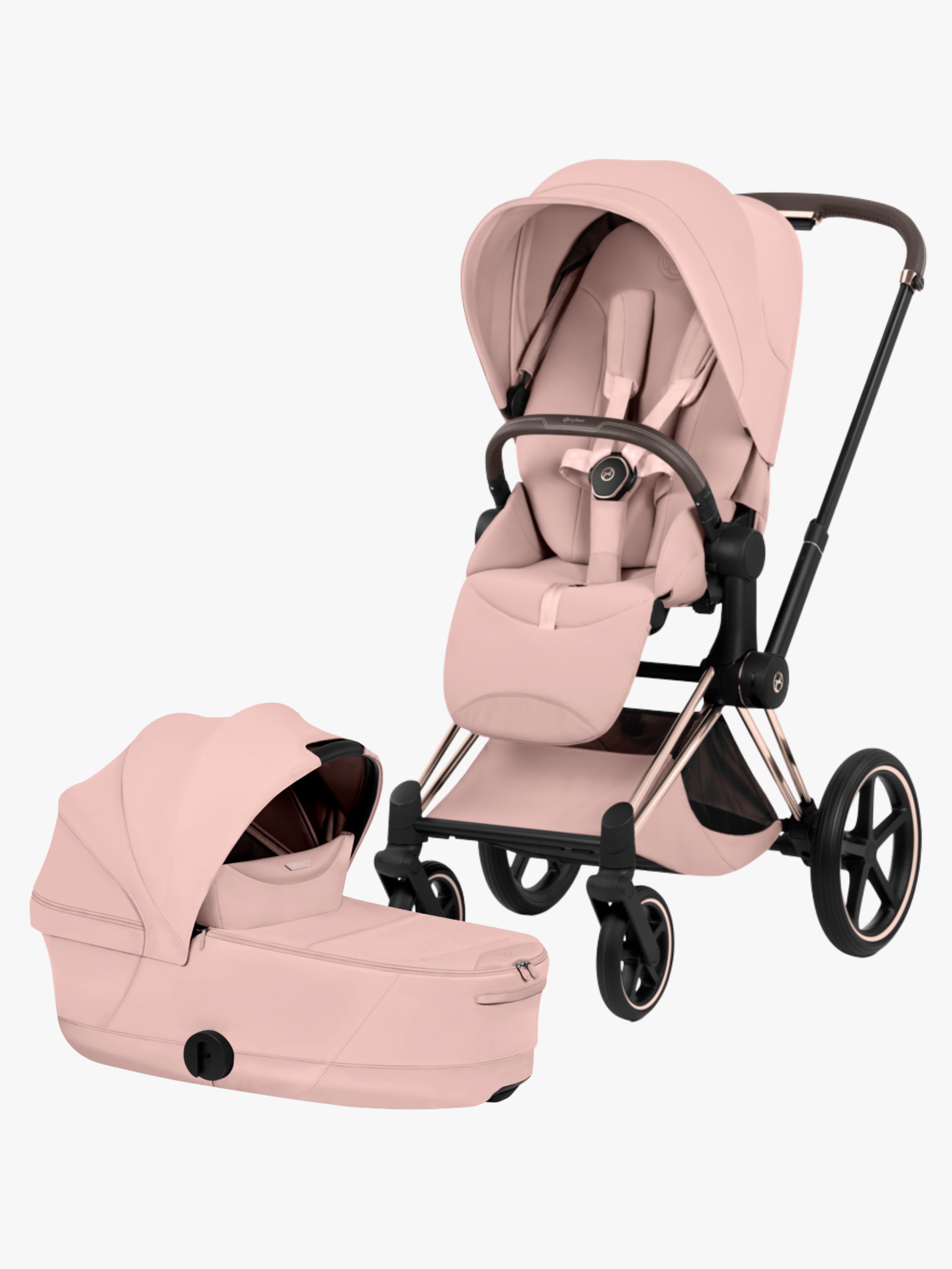 Cybex PRIAM Style Kombikinderwagen, Rosegold/Peach Pink