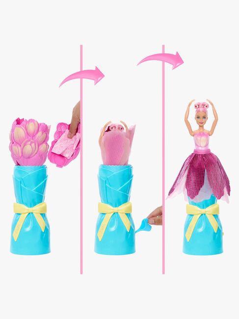 Barbie Petal Pop Flower Surprise Puppe Tulpe, Rosa