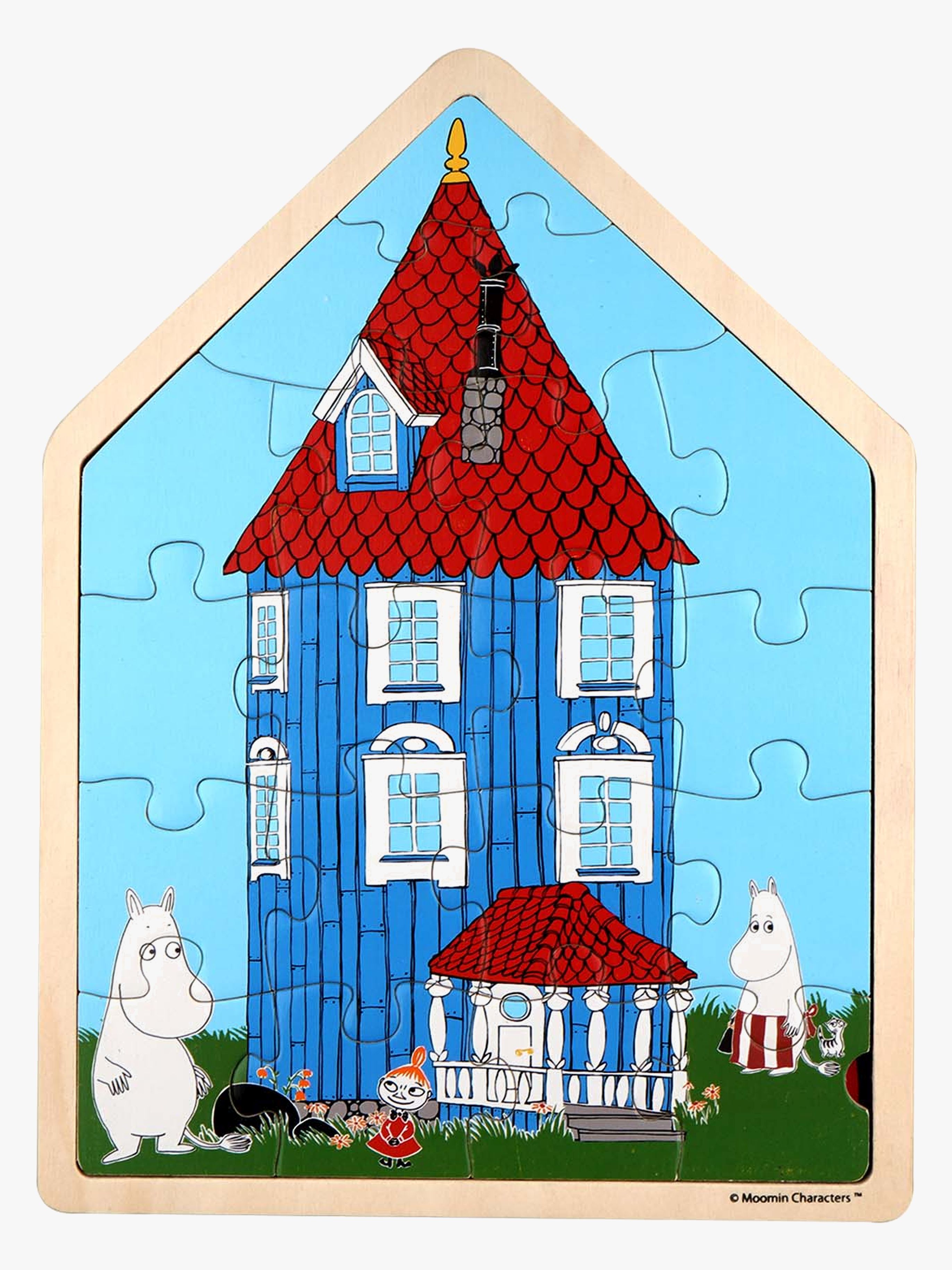 Mumin Holzpuzzle Muminhaus 19 Teile