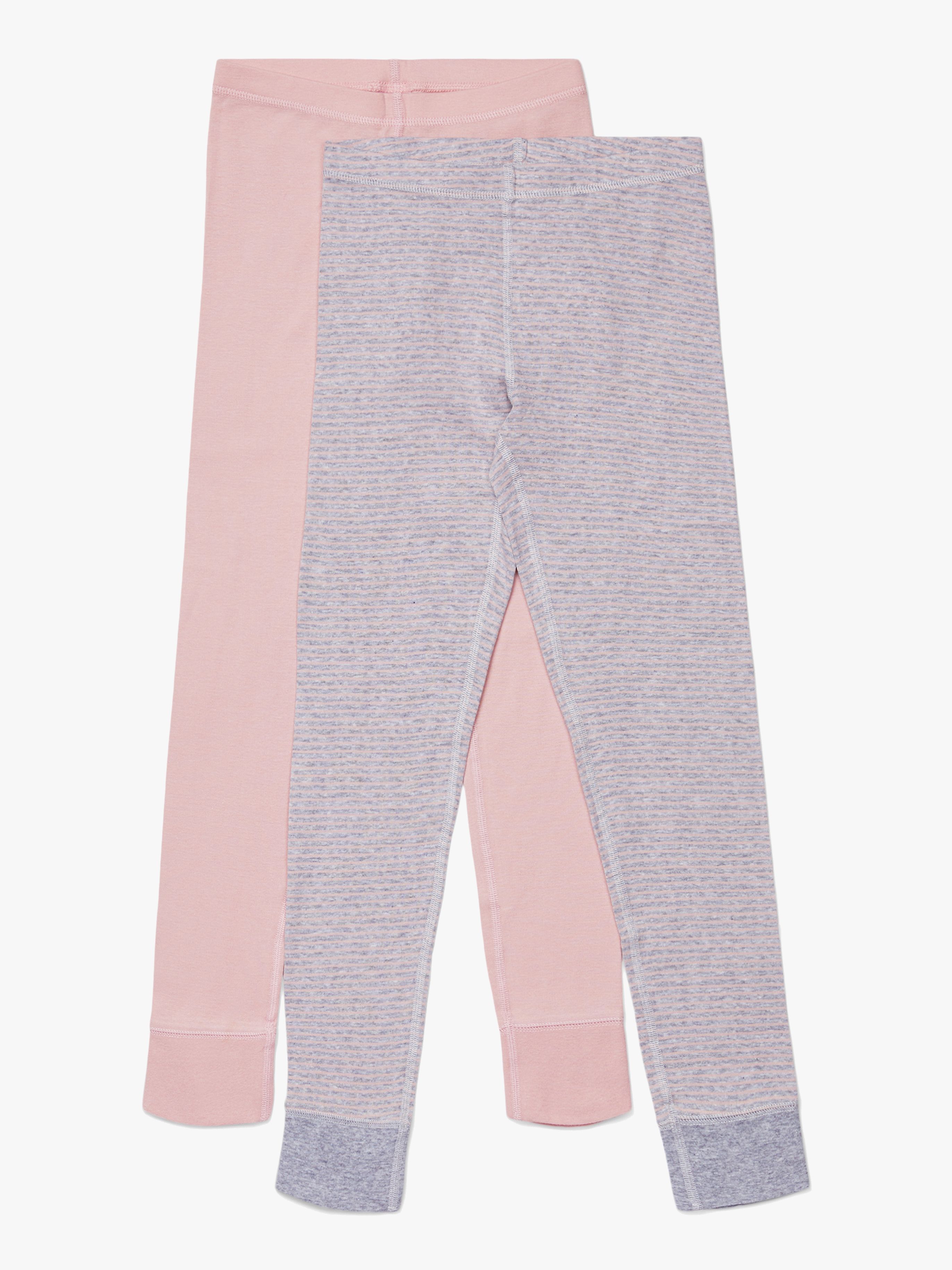 Luca &  Lola Toto Lange Unterhose 2er-Pack, Pink/Stripes 134–140