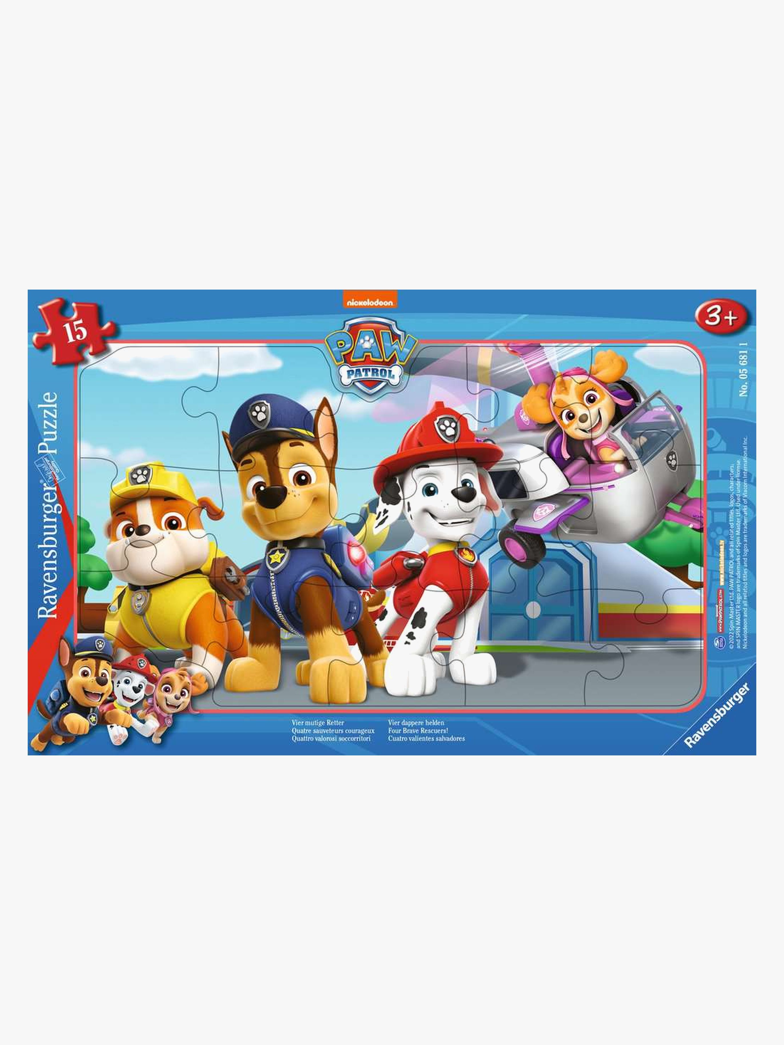 Ravensburger Paw Patrol Rahmenpuzzle 15 Teile