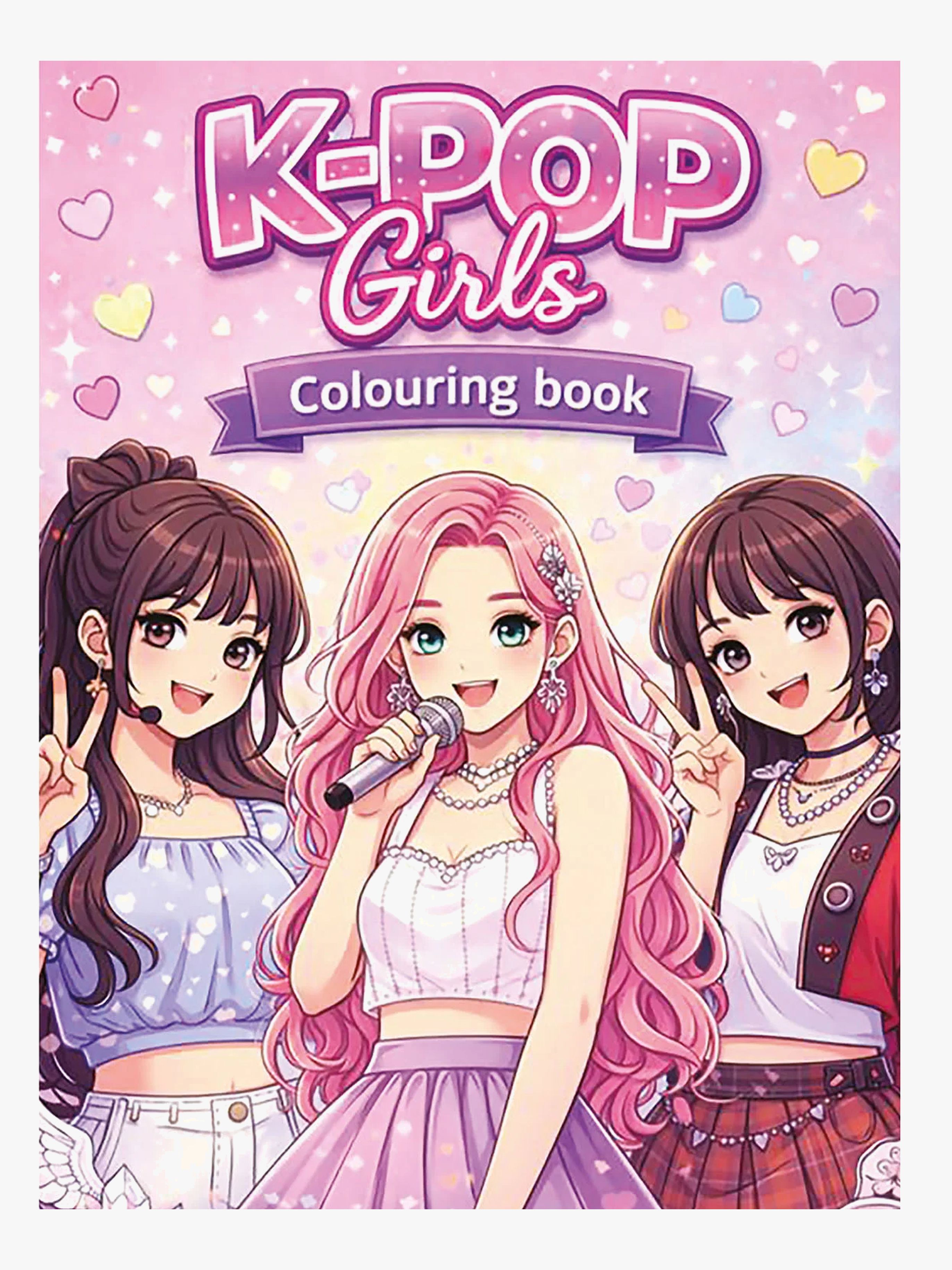 ColoursbyCPH K-POP Girls Malbuch