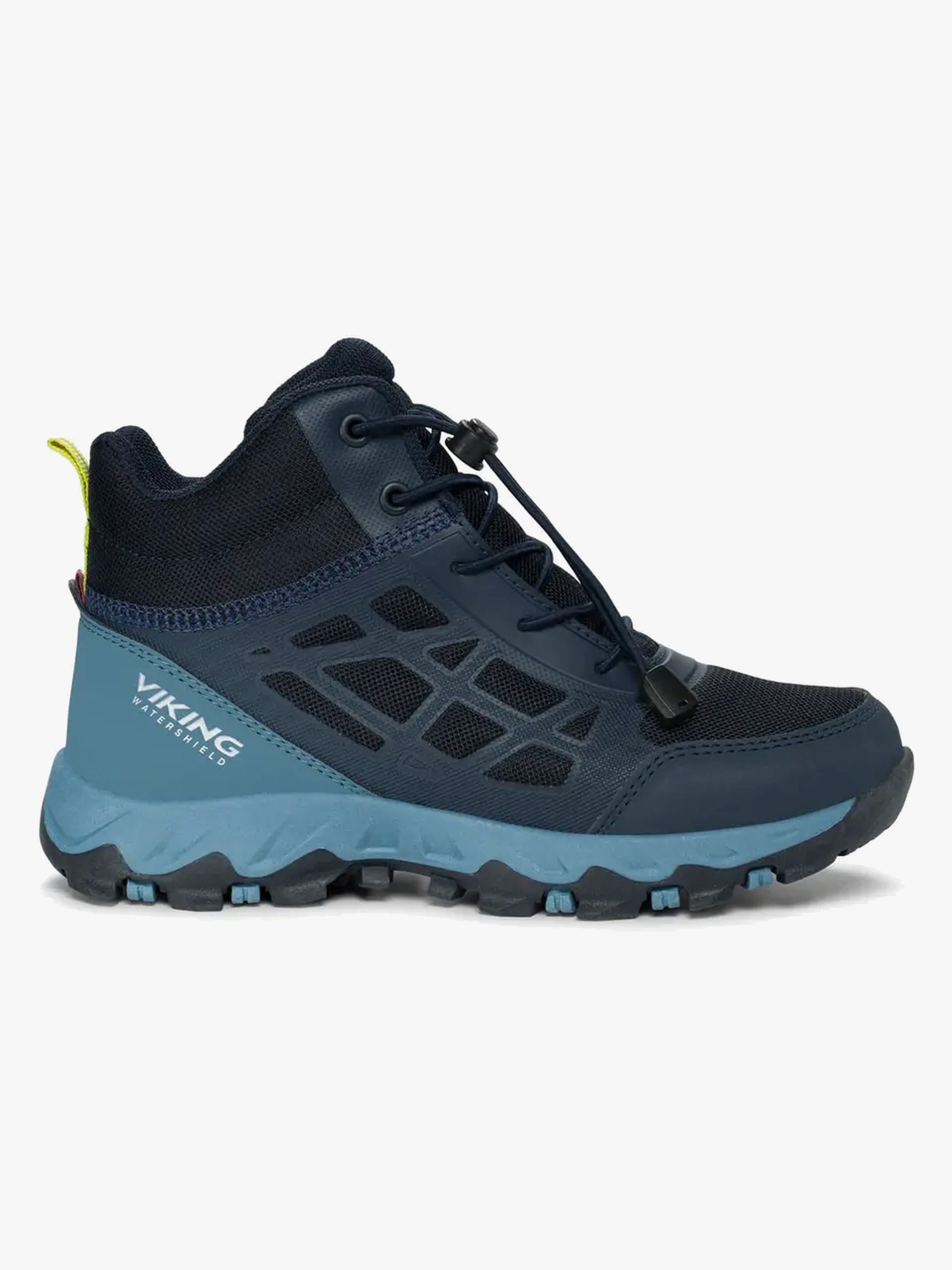 Viking Track SL Mid Wasserdichte Kinder Sneaker, Navy/Denim, 30, Kinderschuhe