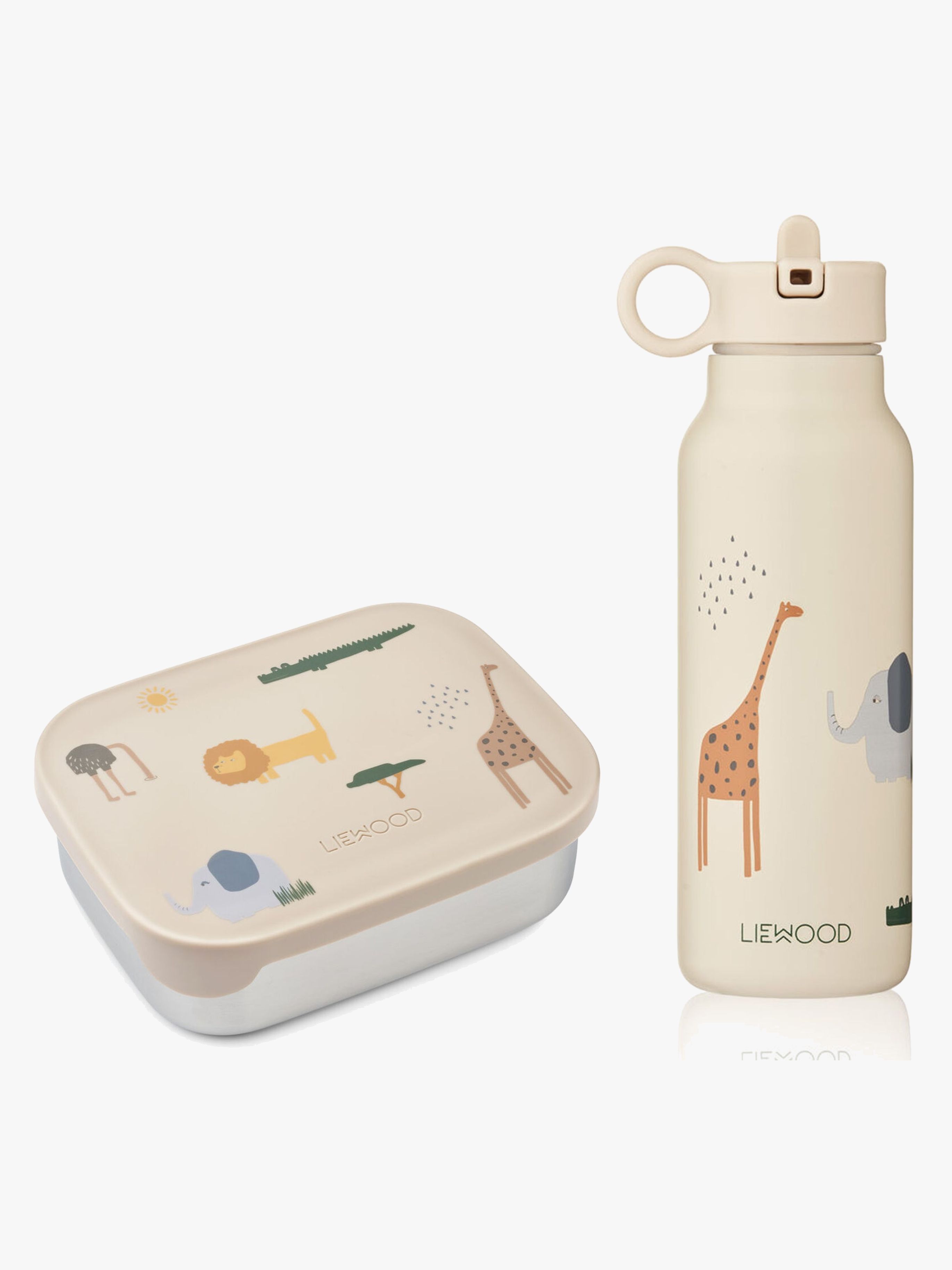 LIEWOOD Arthur Brotdose und Falk Flasche, Safari/ Sandy