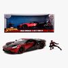 Jada Toys Spider-Man Auto mit Figur Miles Morales 2017 Ford GT 1:2