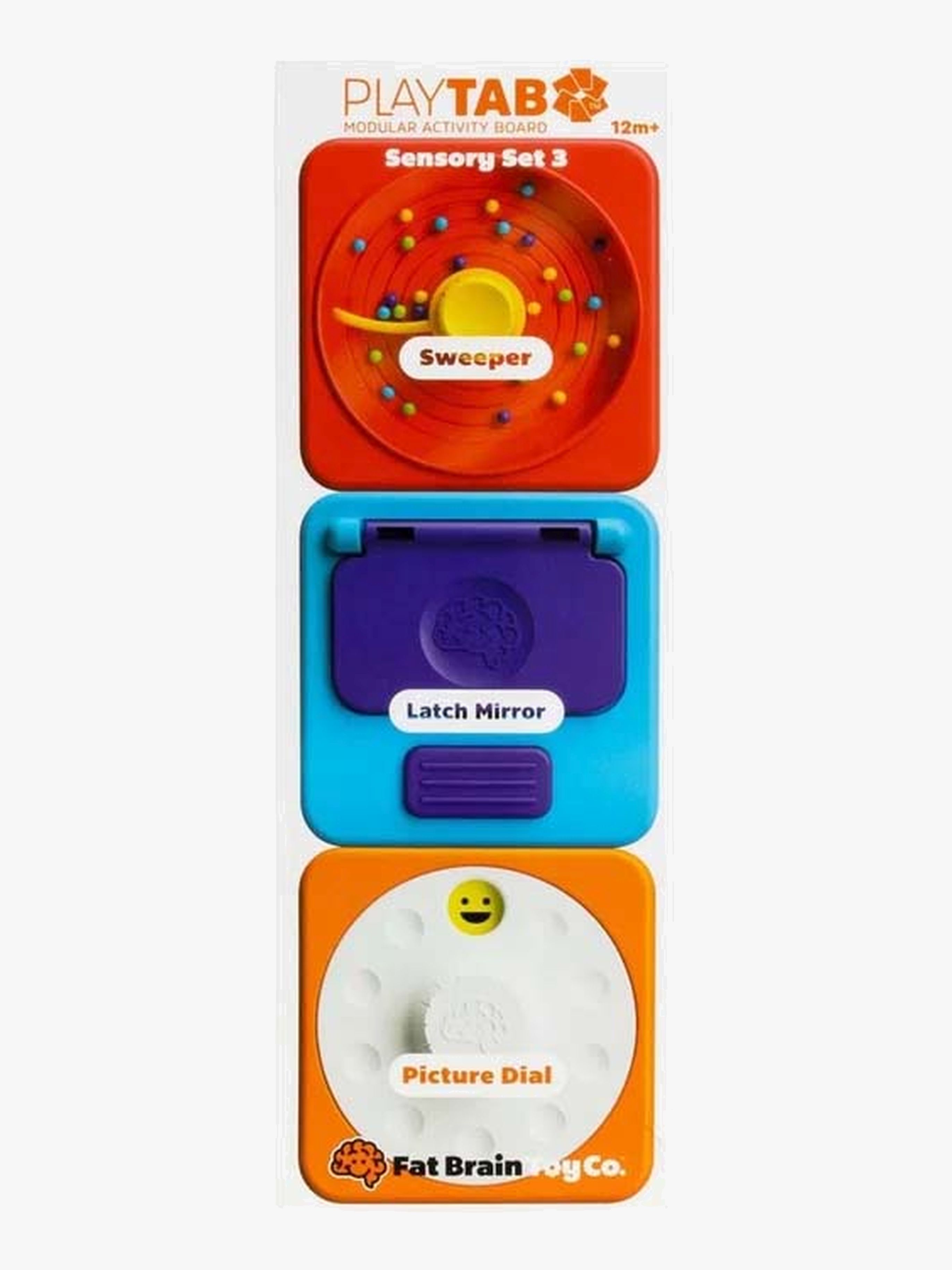 Fat Brain Play Tab Sensorik-Aktivitätsspielzeug Set 3, Babyspielzeug