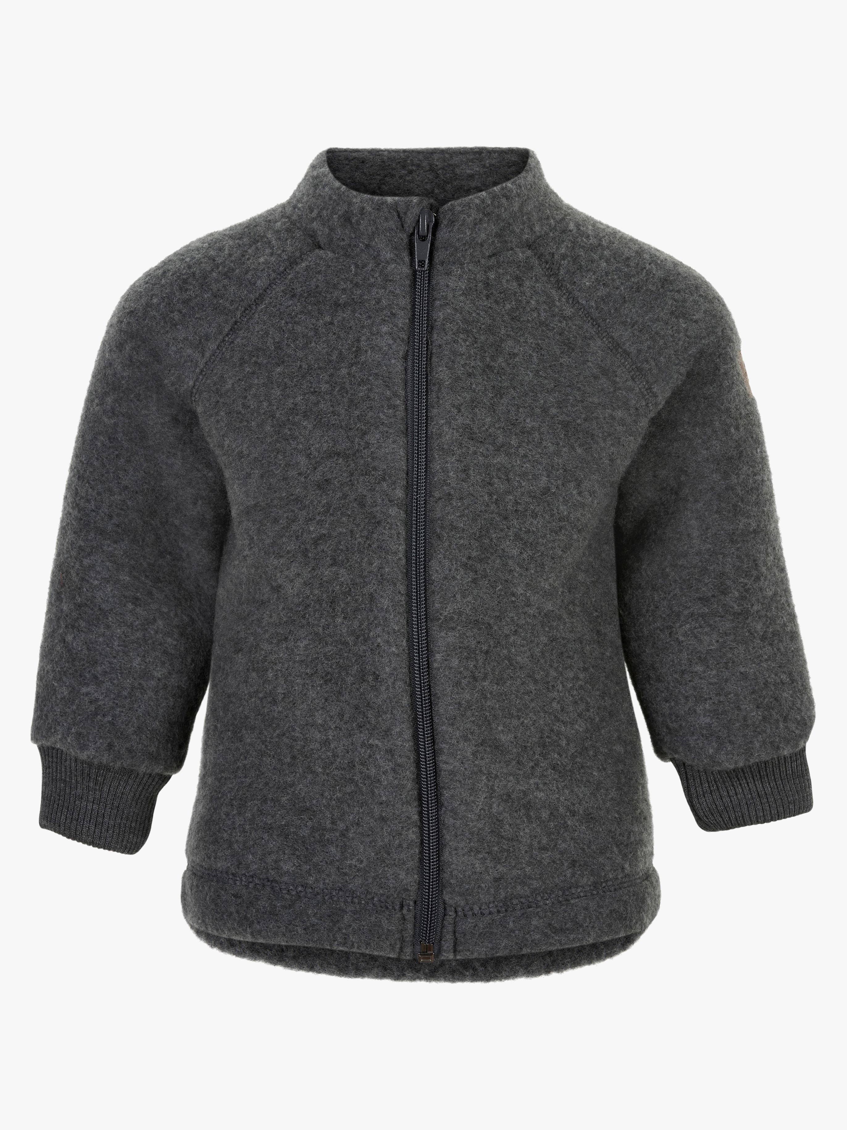Mikk-Line Wollfilz-Jacke Kind, Anthracite Melange, 110