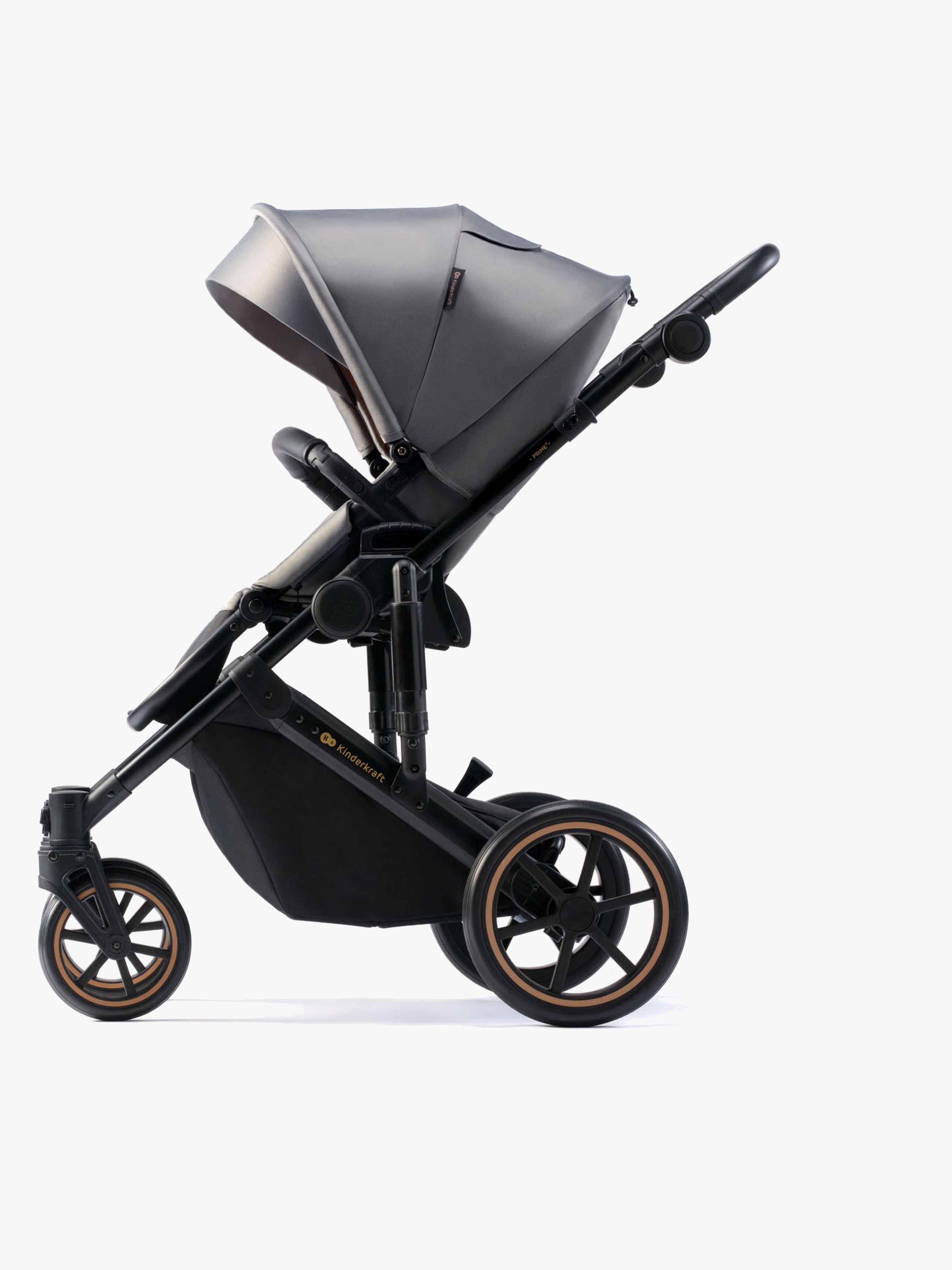 Kinderkraft Prime 2 2-in-1 Kombikinderwagen, Shadow Grey, Kinderwagen, 2 in 1