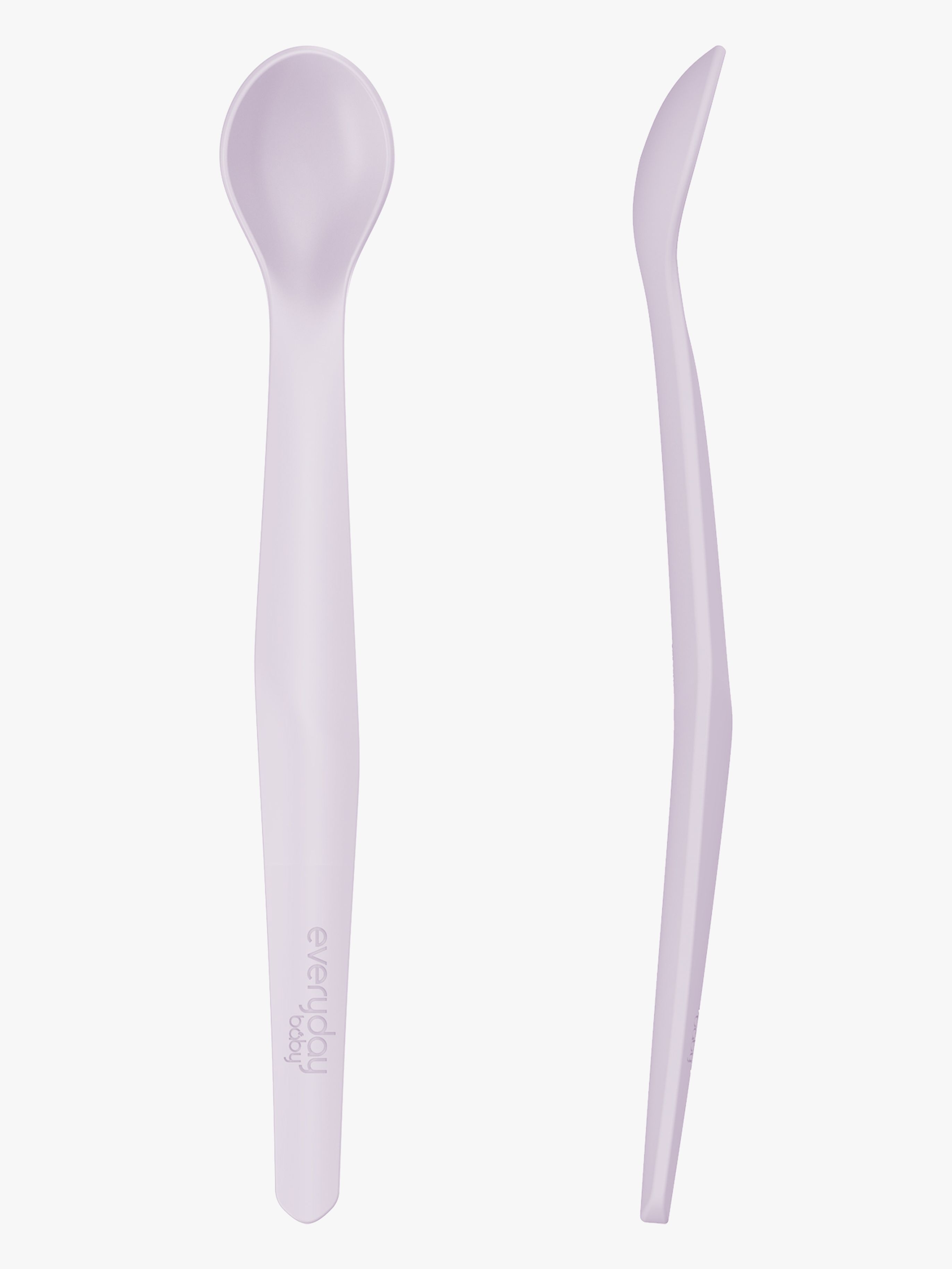 Everyday Baby Löffel Silikon 2er-Pack, Lavendelfarben