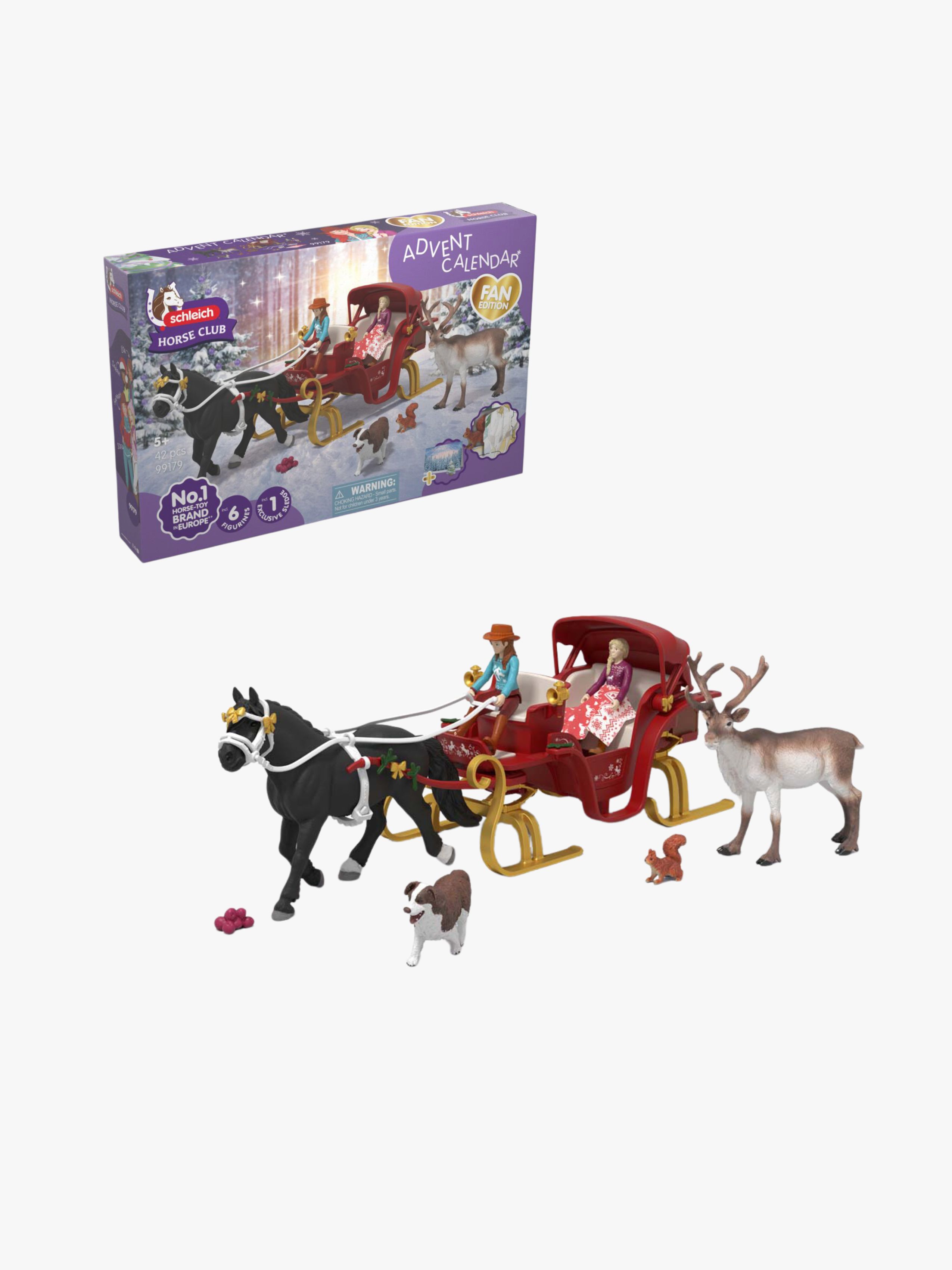 Schleich Großer Adventskalender HORSE CLUB - Weihnachtliche Schlittenfahrt