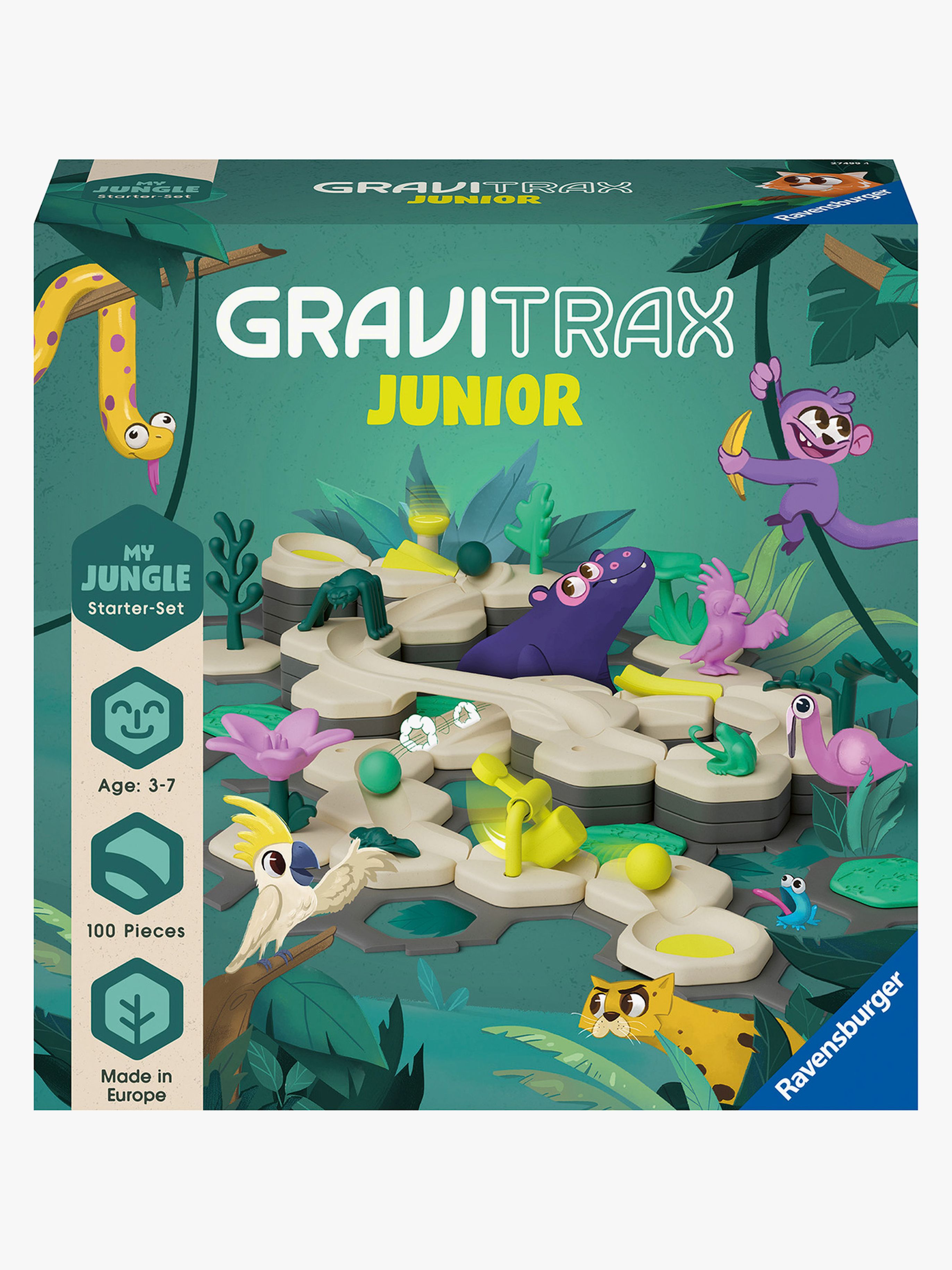 Ravensburger GraviTrax Junior Kugelbahn Starter-Set Dschungel