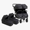 Beemoo BFF60 2 Geschwisterwagen inkl. Liegewannen, Night Black