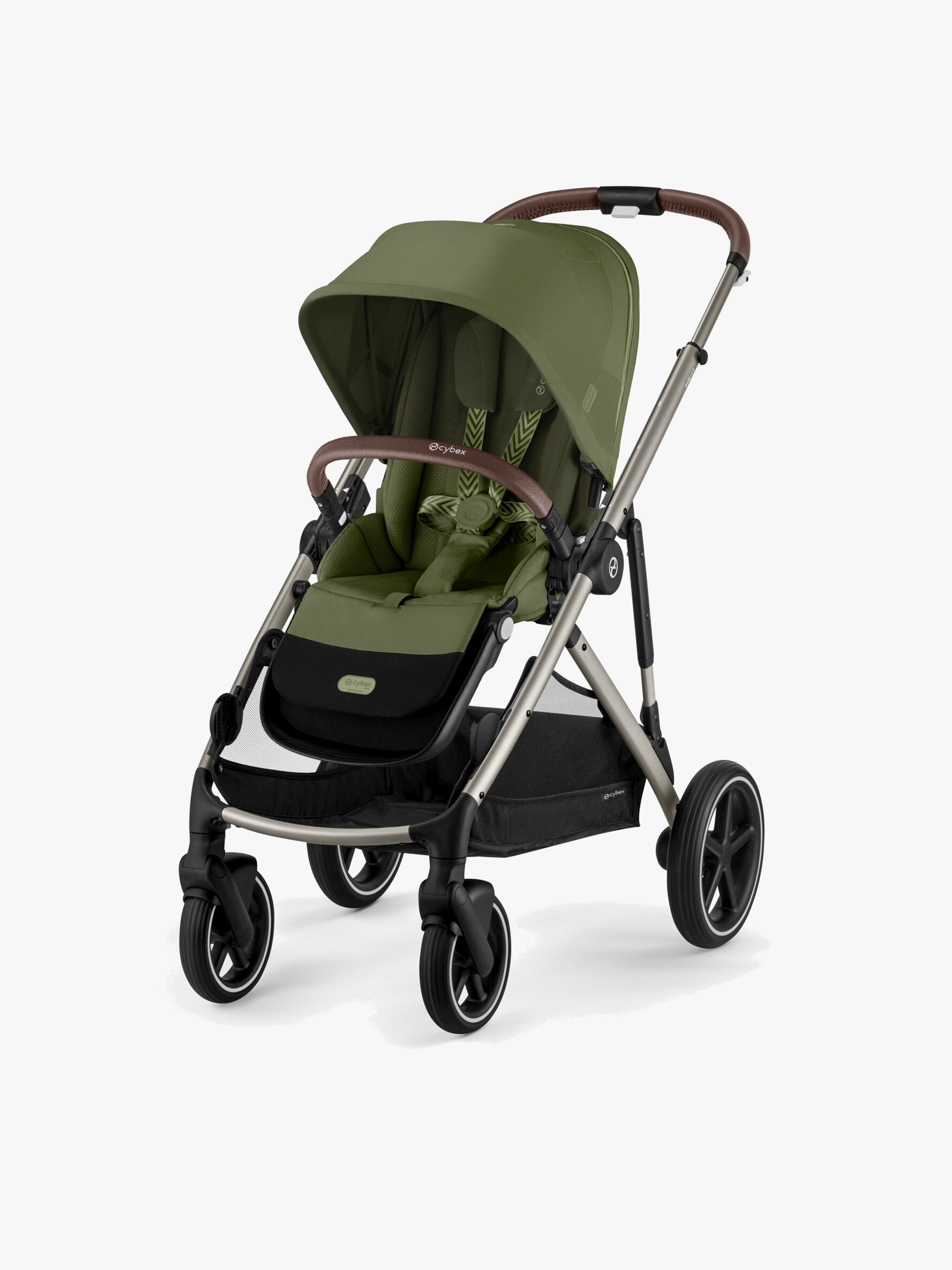 Cybex GAZELLE S Kinderwagen, Taupe/Moss Green
