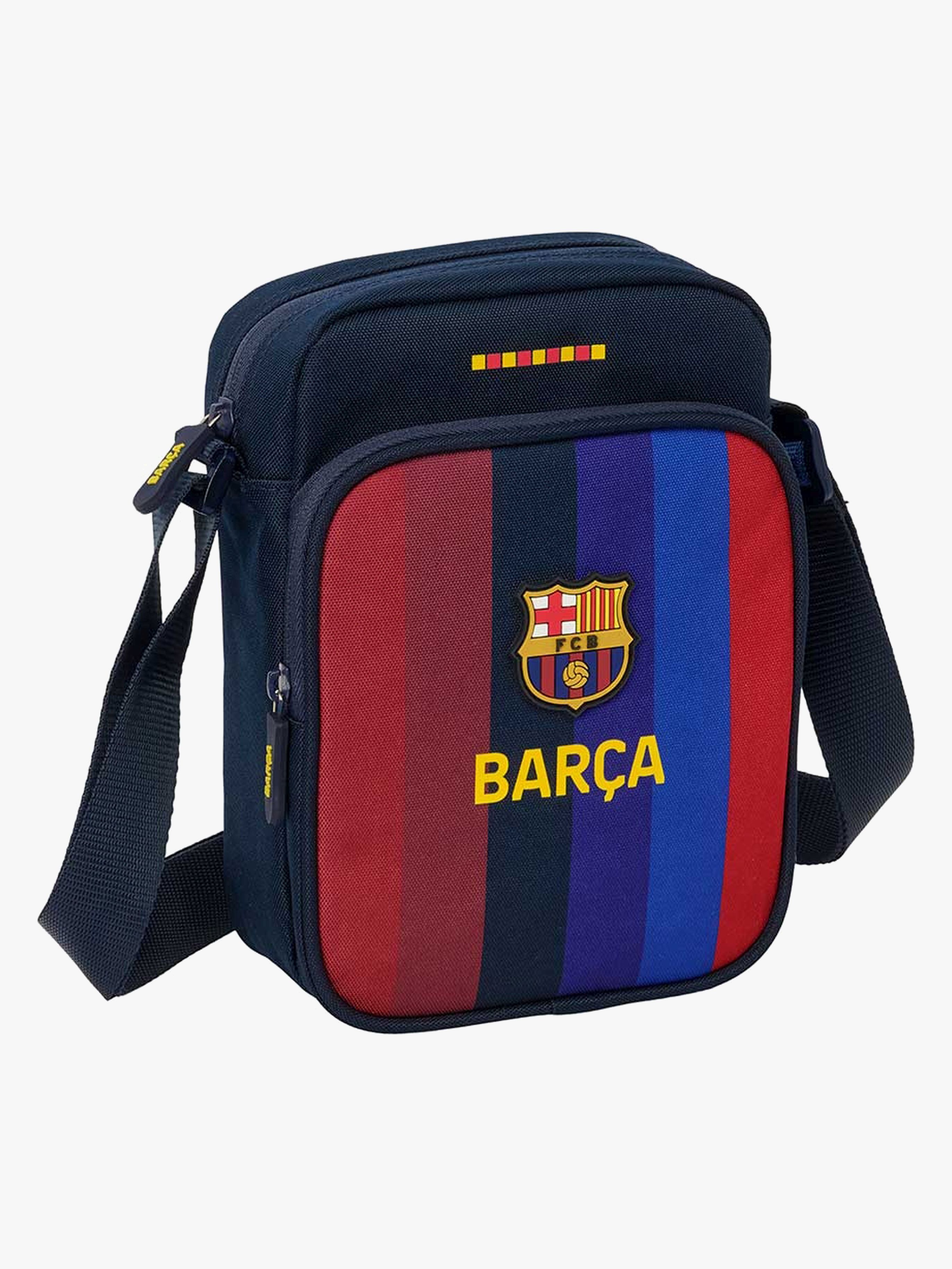 FC Barcelona Schultertasche, Blau/Rot
