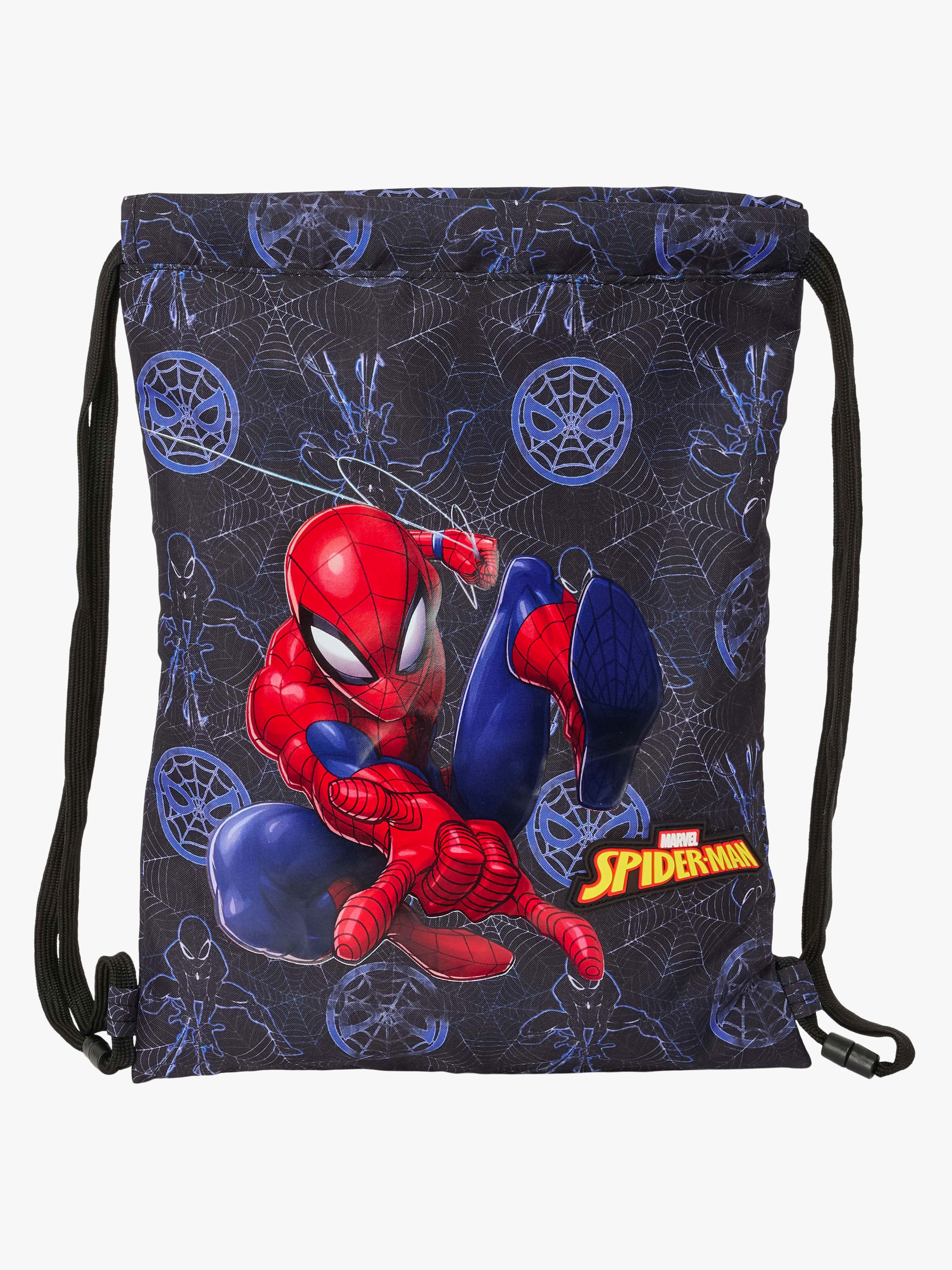 Marvel Spider-Man Turnbeutel Attack, Schwarz/Blau