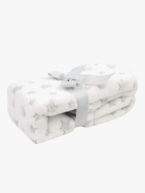 CarloBaby Decke Teddybär, Weiß