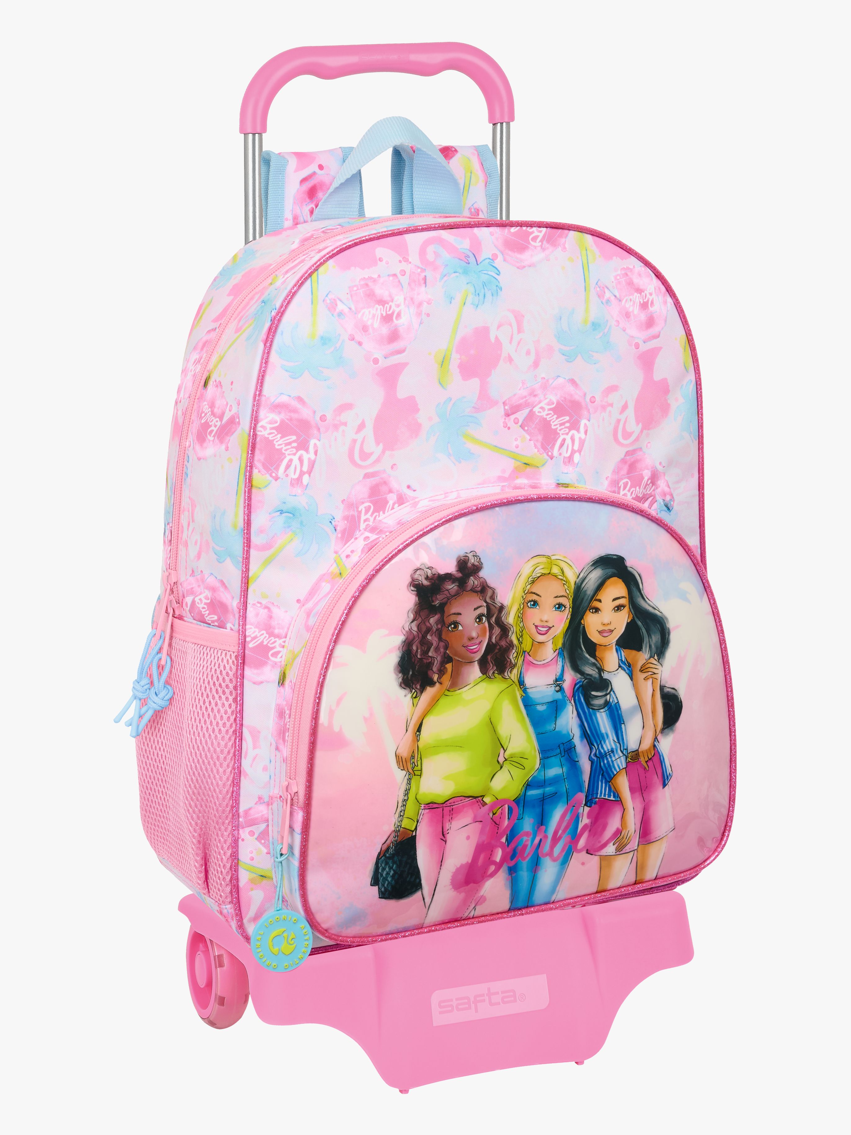 Trolley Reisekoffer 21L Painterly, Rosa / Hellblau