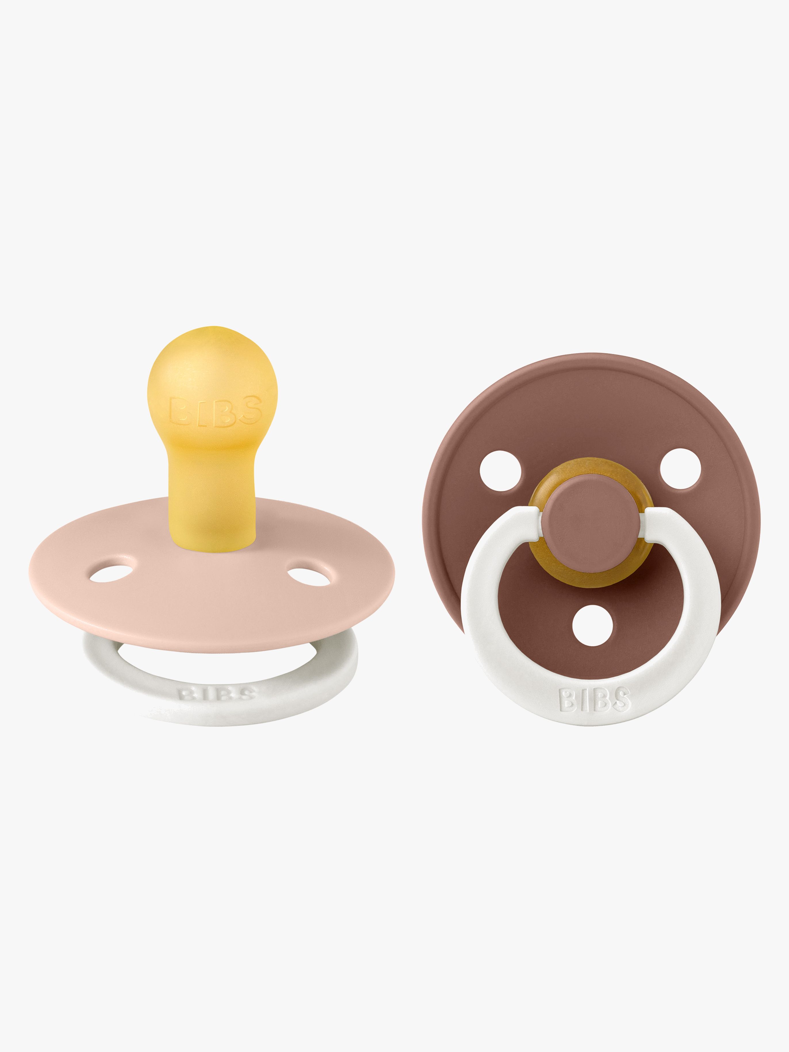 Colour Glow Schnuller 2er-Pack Latex Größe 1, Blush / Woodchuck
