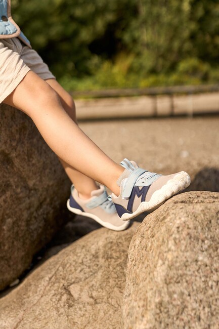 Mikk-Line Barefoot Sneaker, Stone Blue Dark