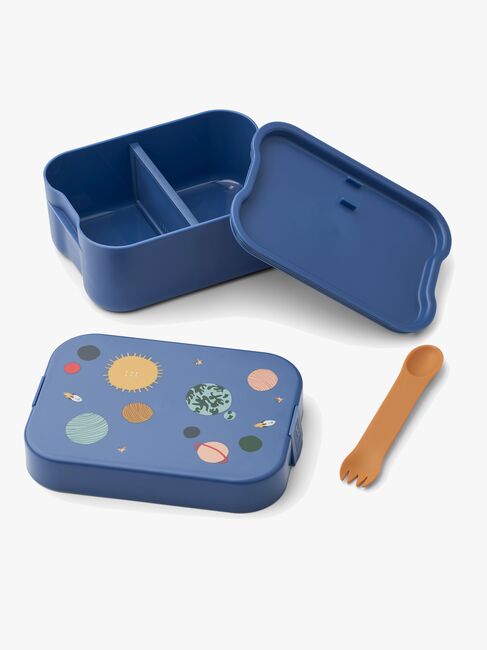 LIEWOOD Chelsey Gemustertes Lunchbox-Set, Universe/Classic Navy