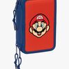 Super Mario Gefülltes Dreifach-Federmäppchen 37 Teile, Mamma Mia