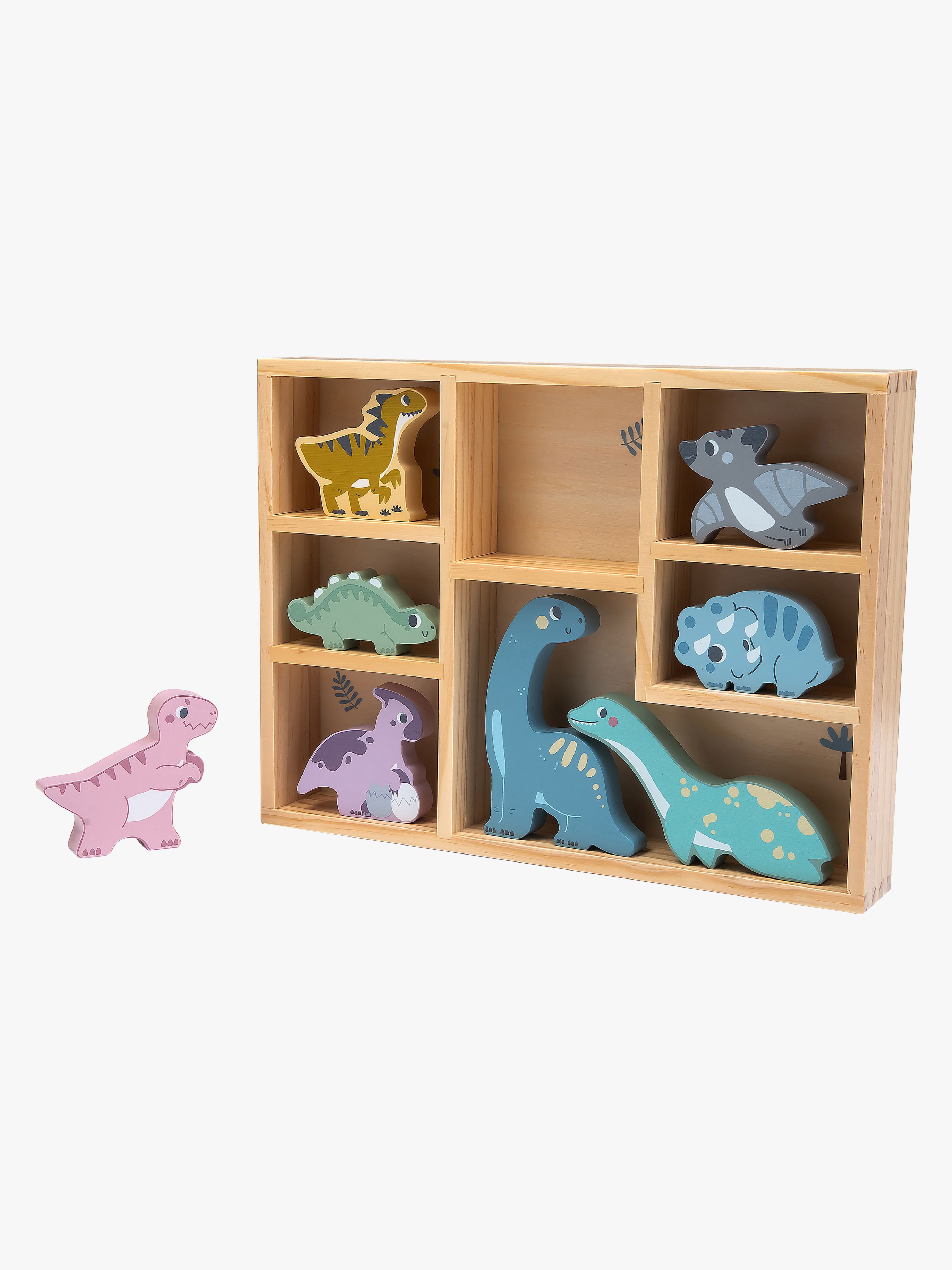 Dinosaurier in der Holzbox