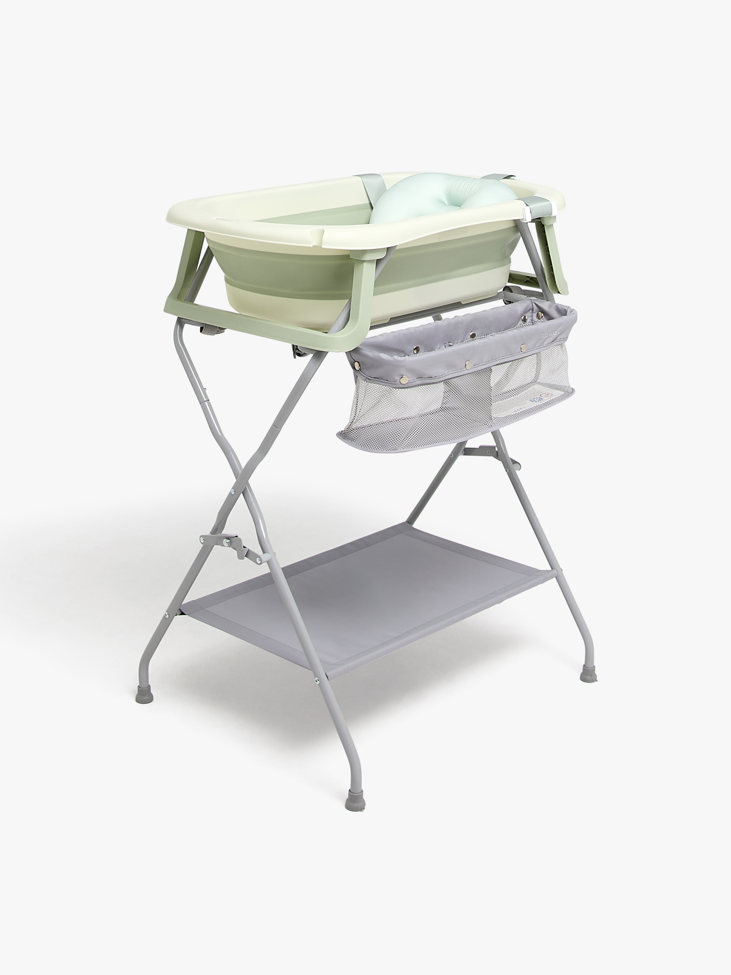 Beemoo CARE Assist Badewanne inkl. Badestütze &  Stativ, Soft Green