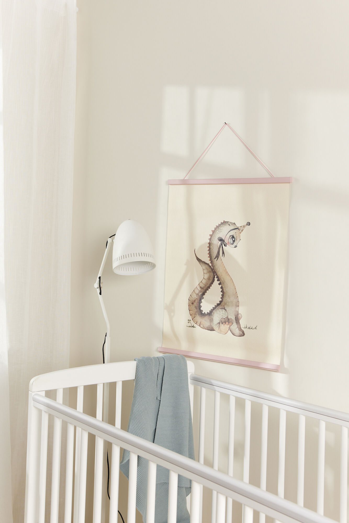 Posterschiene Groß, Dusty Pink