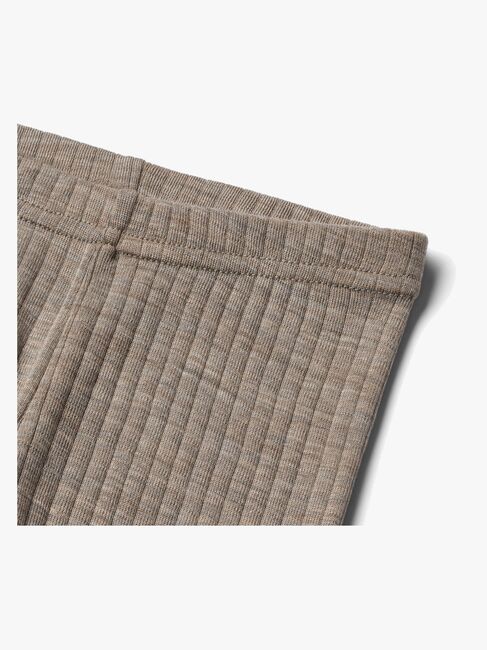 Wheat Agi Leggings Merinowolle, Khaki Melange