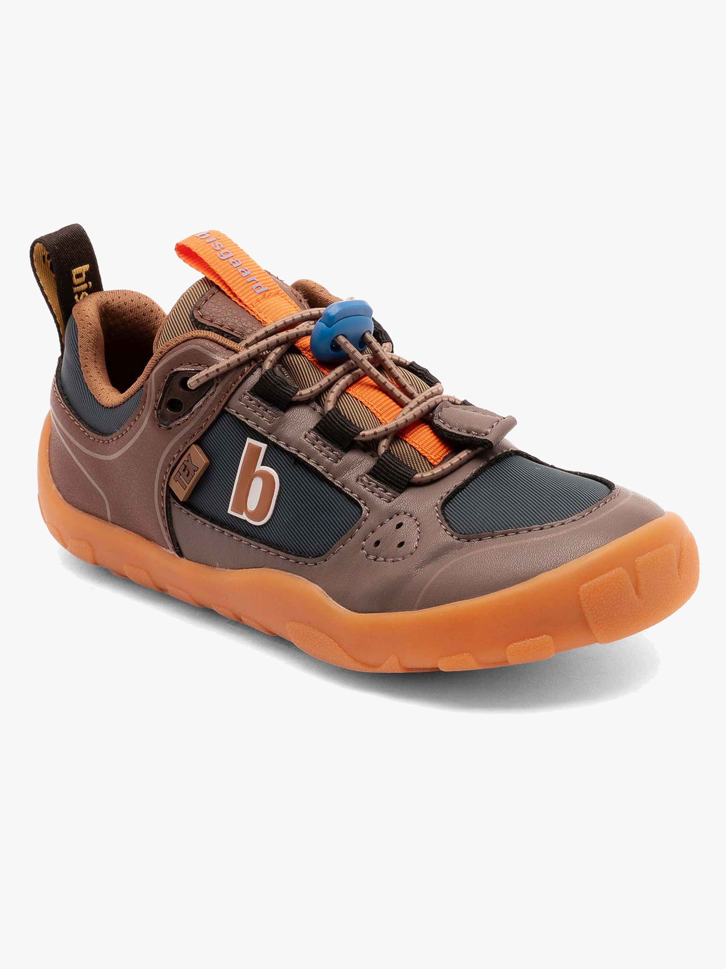 Bisgaard Troy Tex Barefoot Wasserdichte Kinder Sneaker, Dark Brown, 28, Kinderschuhe