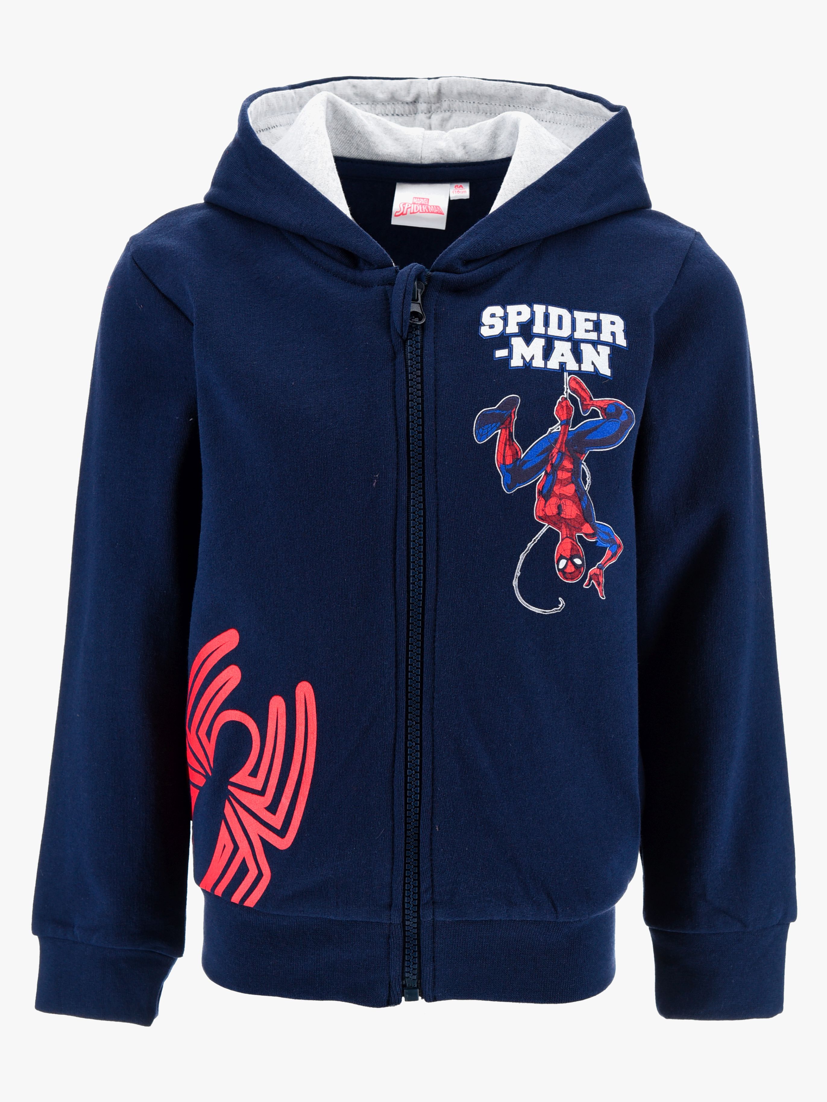 Marvel Spider-Man Zip Hoodie, Marineblau, 104-110