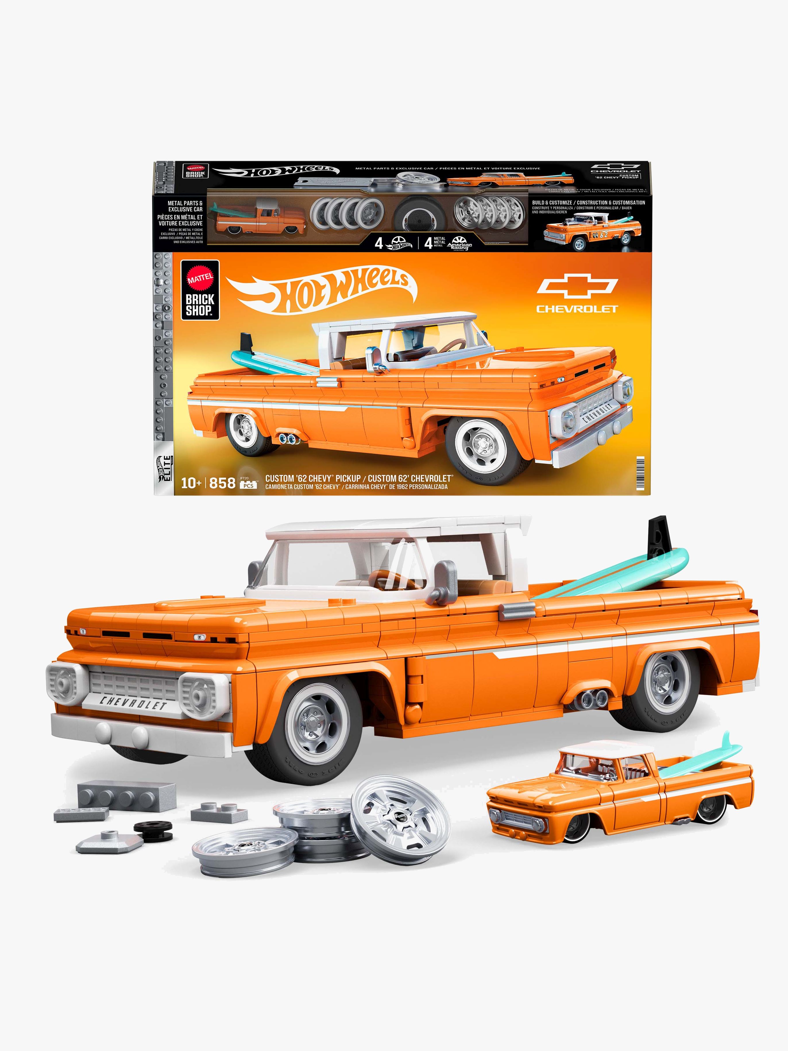 Brick Shop Hot Wheels Elite Series Brick Shop Hot Wheels Bau-Set Custom ’62 Chevy Pickup 858 Teile