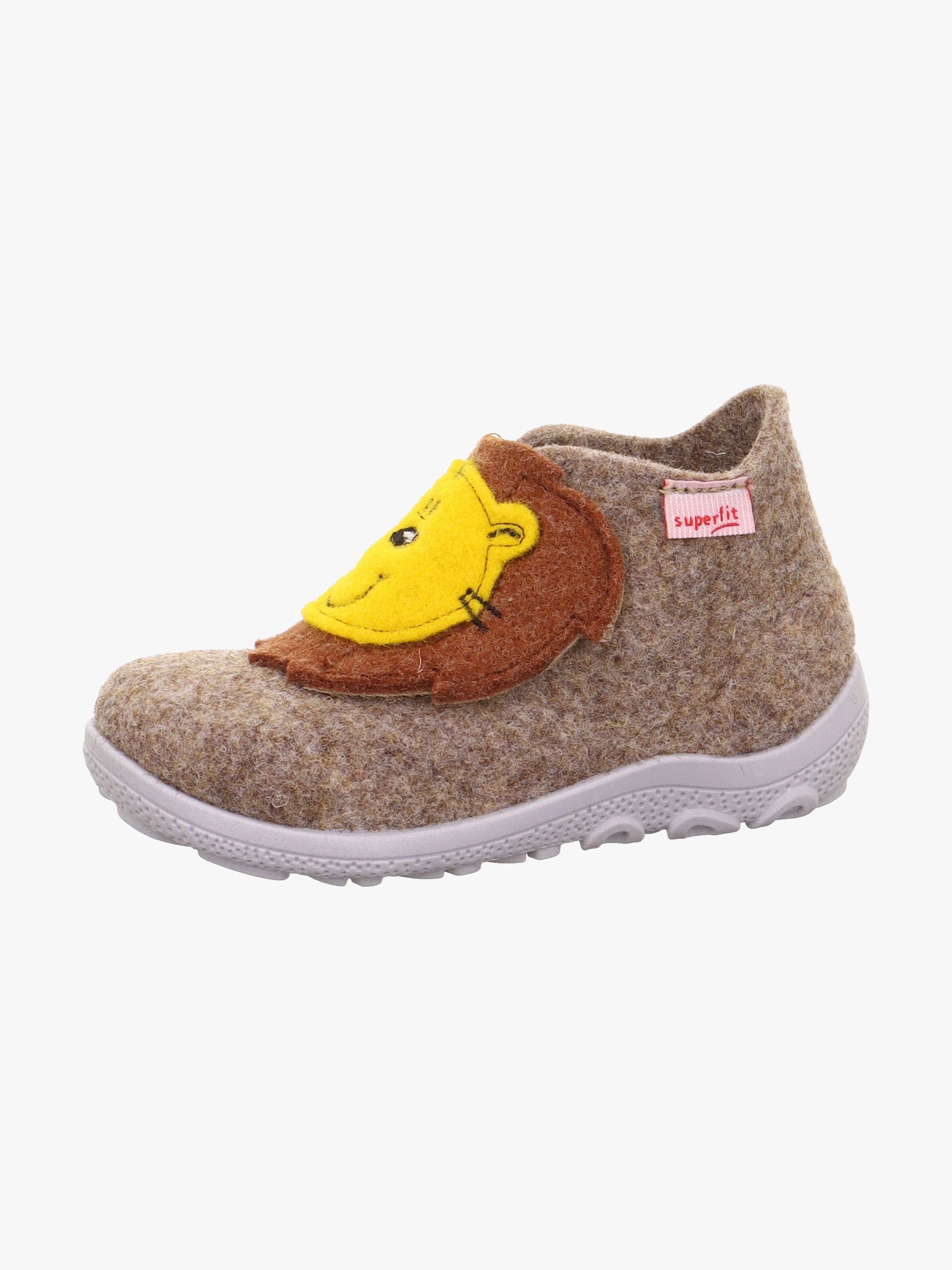 Superfit Happy Octi Hausschuhe, Beige/Grey, 21