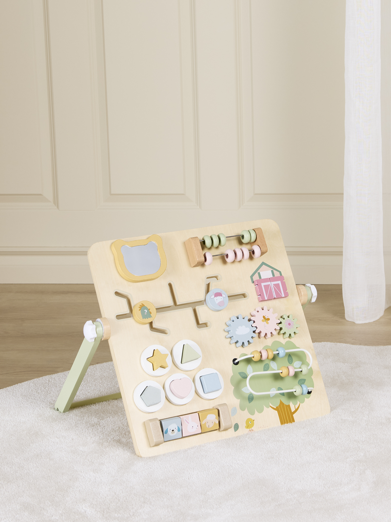 Aktivitätsbrett Bauernhof, Babyspielzeug