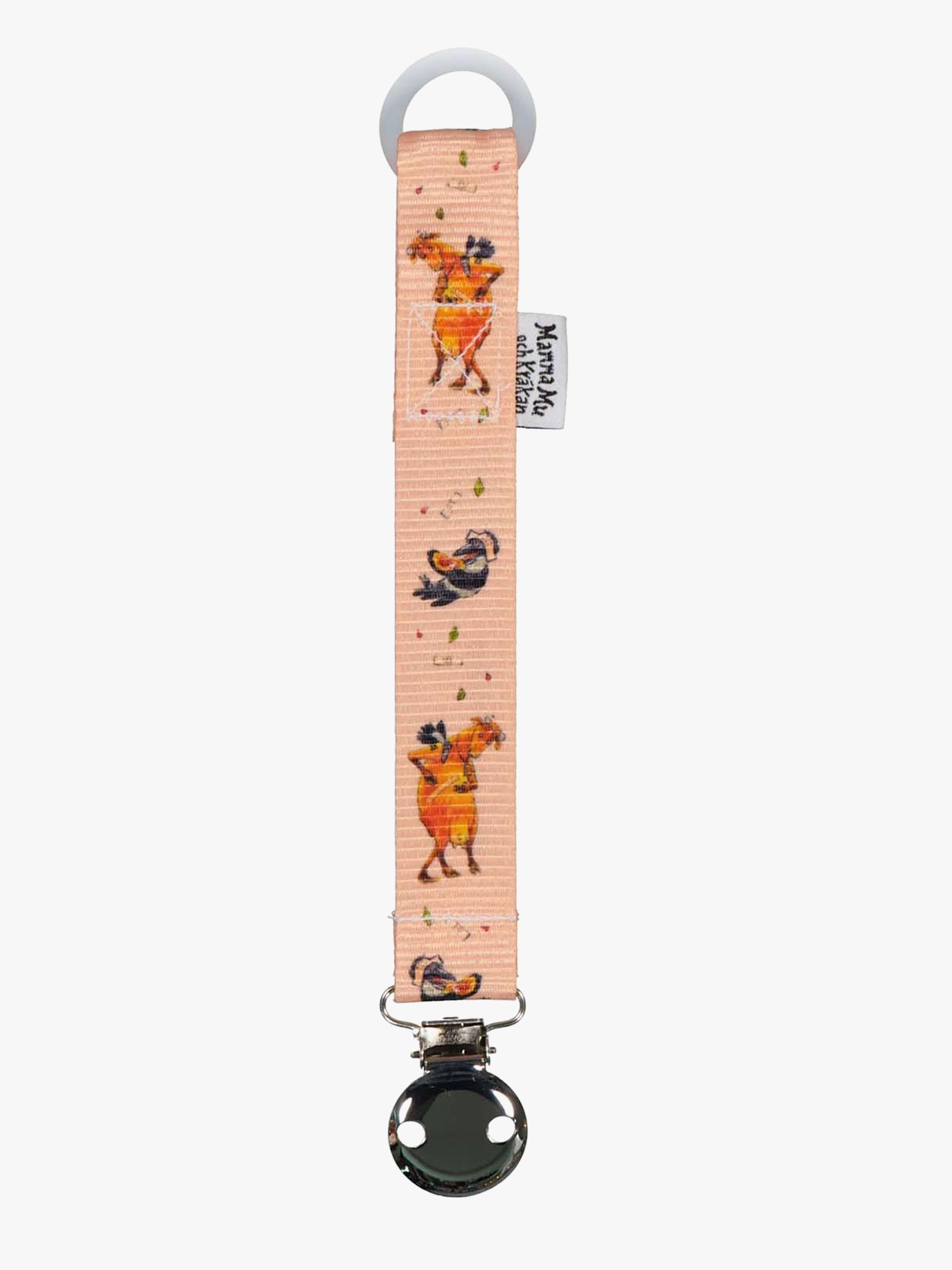 Geggamoja Mama Muh Schnullerkette, Rosa