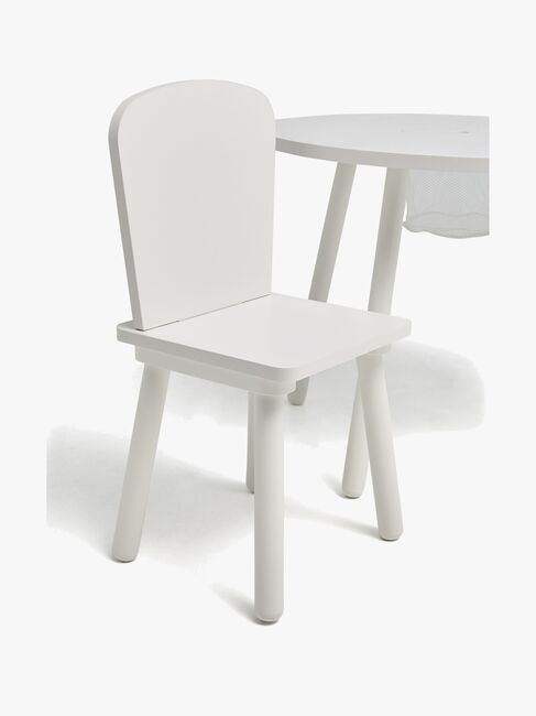 Cloudberry Castle BREE Tisch und Stühle mit Stauraum, Weiß