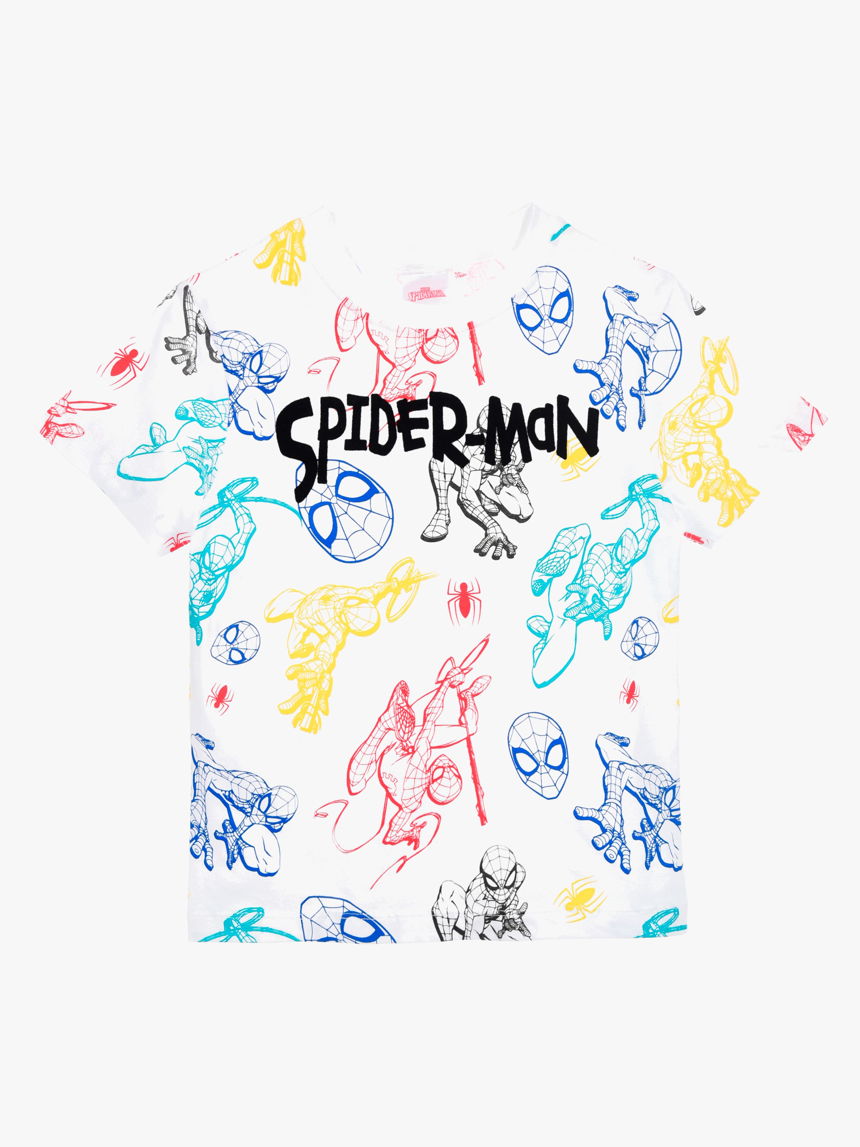 Marvel Spider-Man T-Shirt, Weiß, 104-110