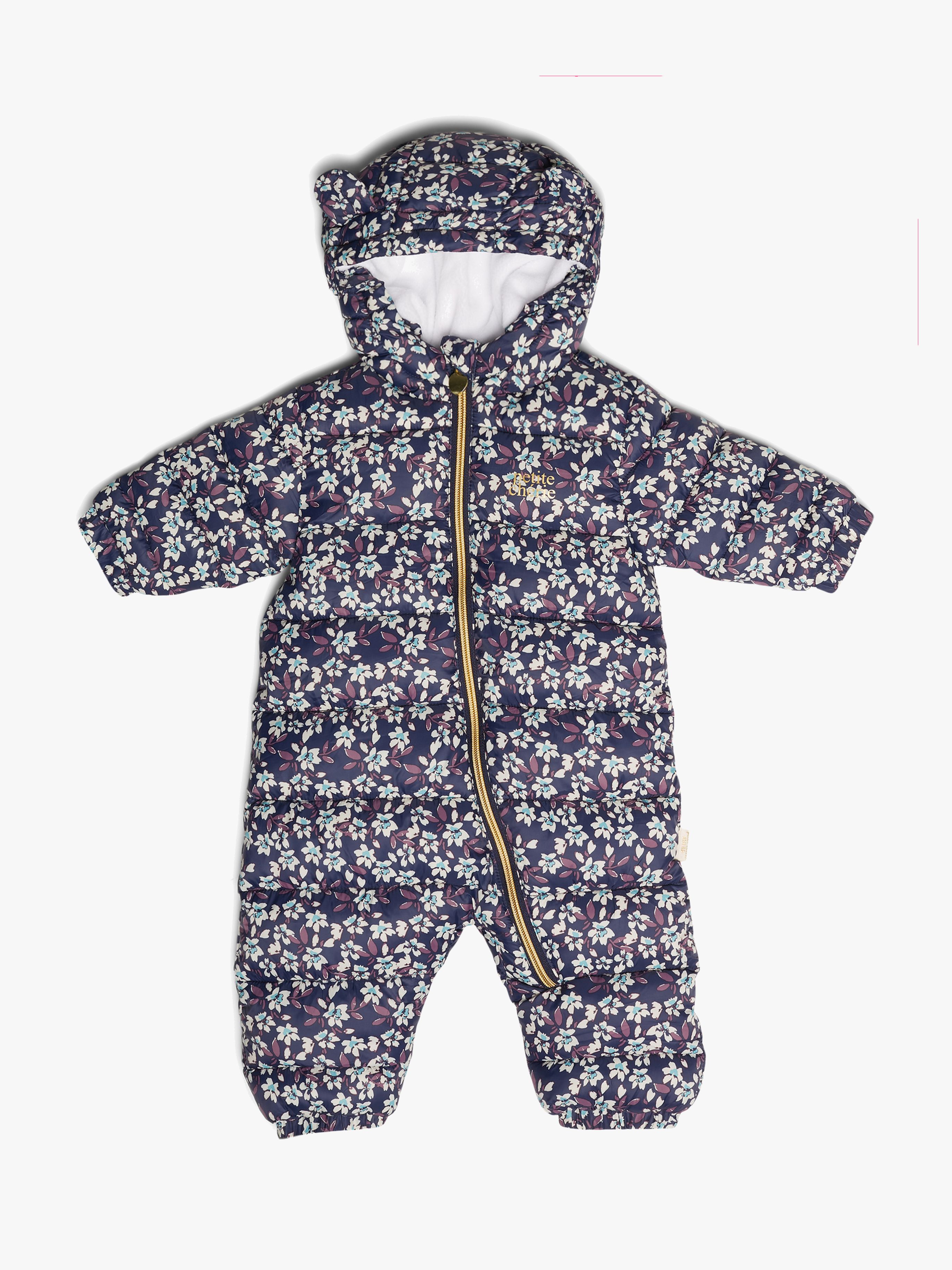 Elise Babyoverall, Peacoat Flower, Größe 68