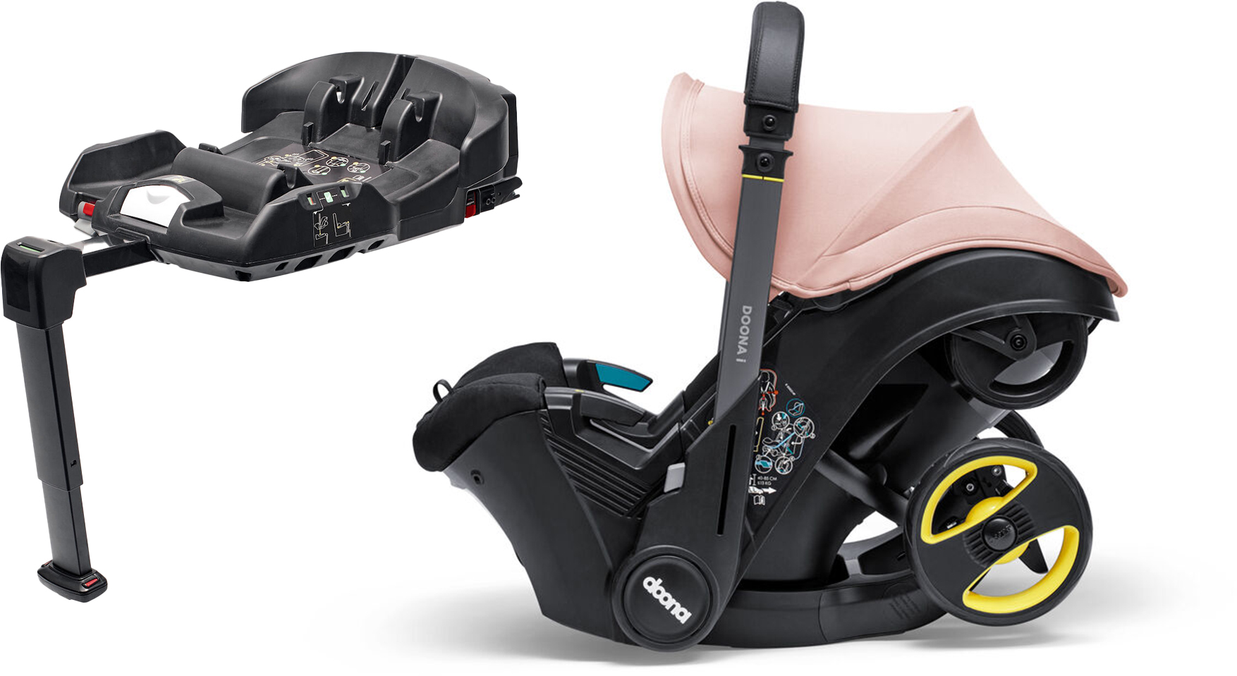 Doona i Babyschale inkl. ISOFIX-Basis, Blush Pink