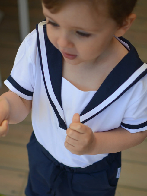 Geggamoja Matrosen-Set, Weiß