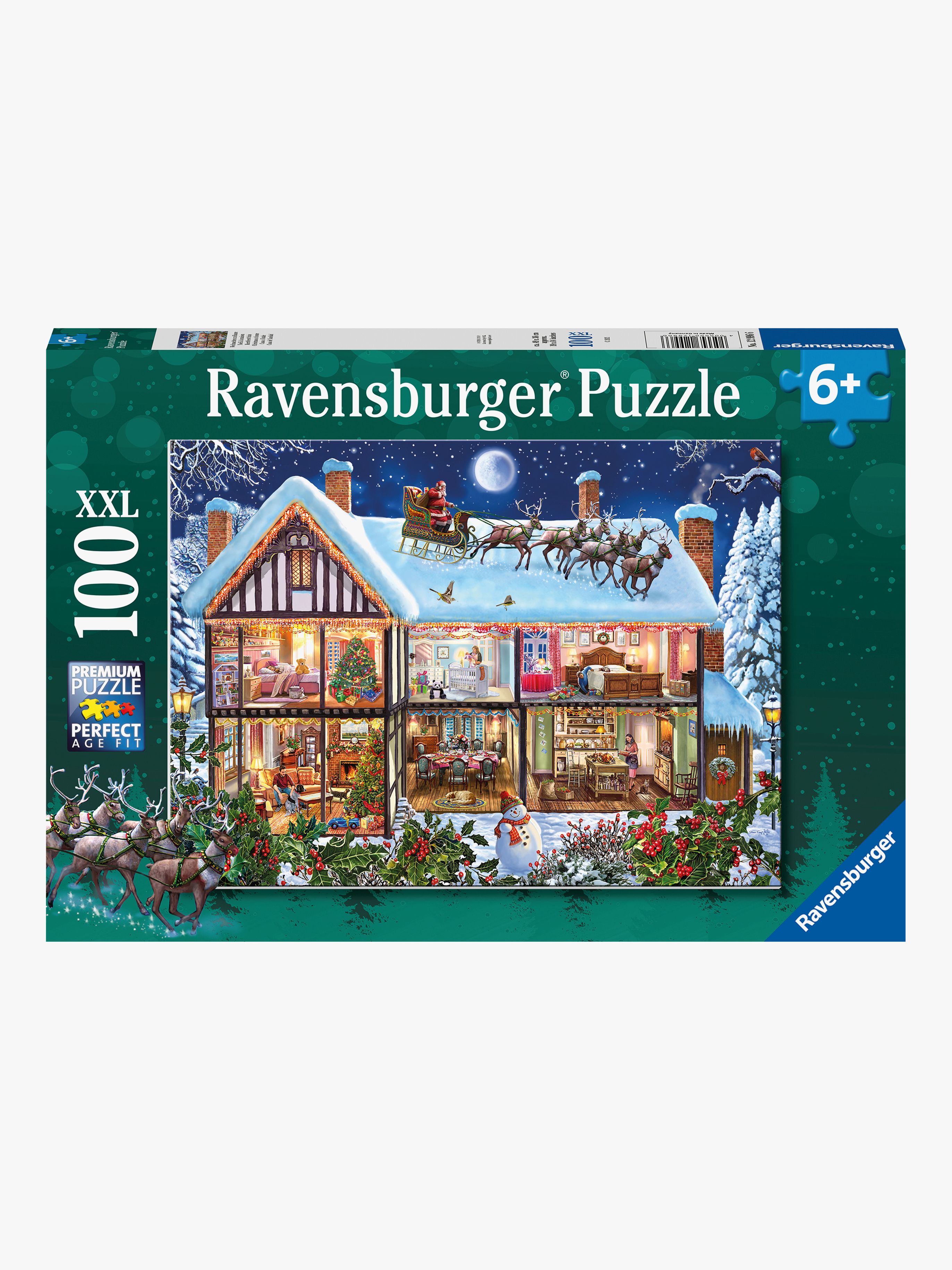 Puzzle Weihnachten zu Hause, 100 Teile